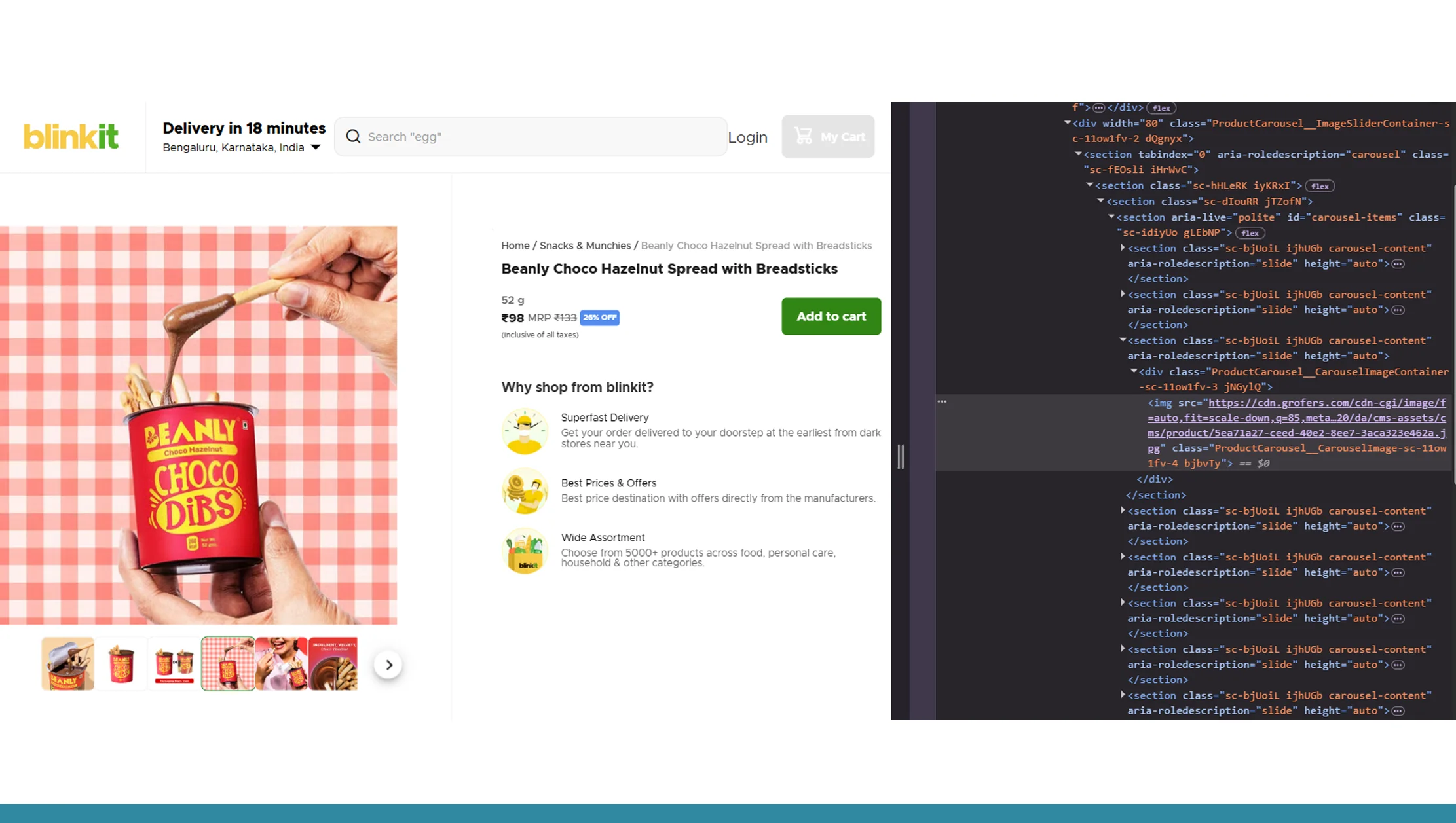 How Blinkit Image Scraping Works