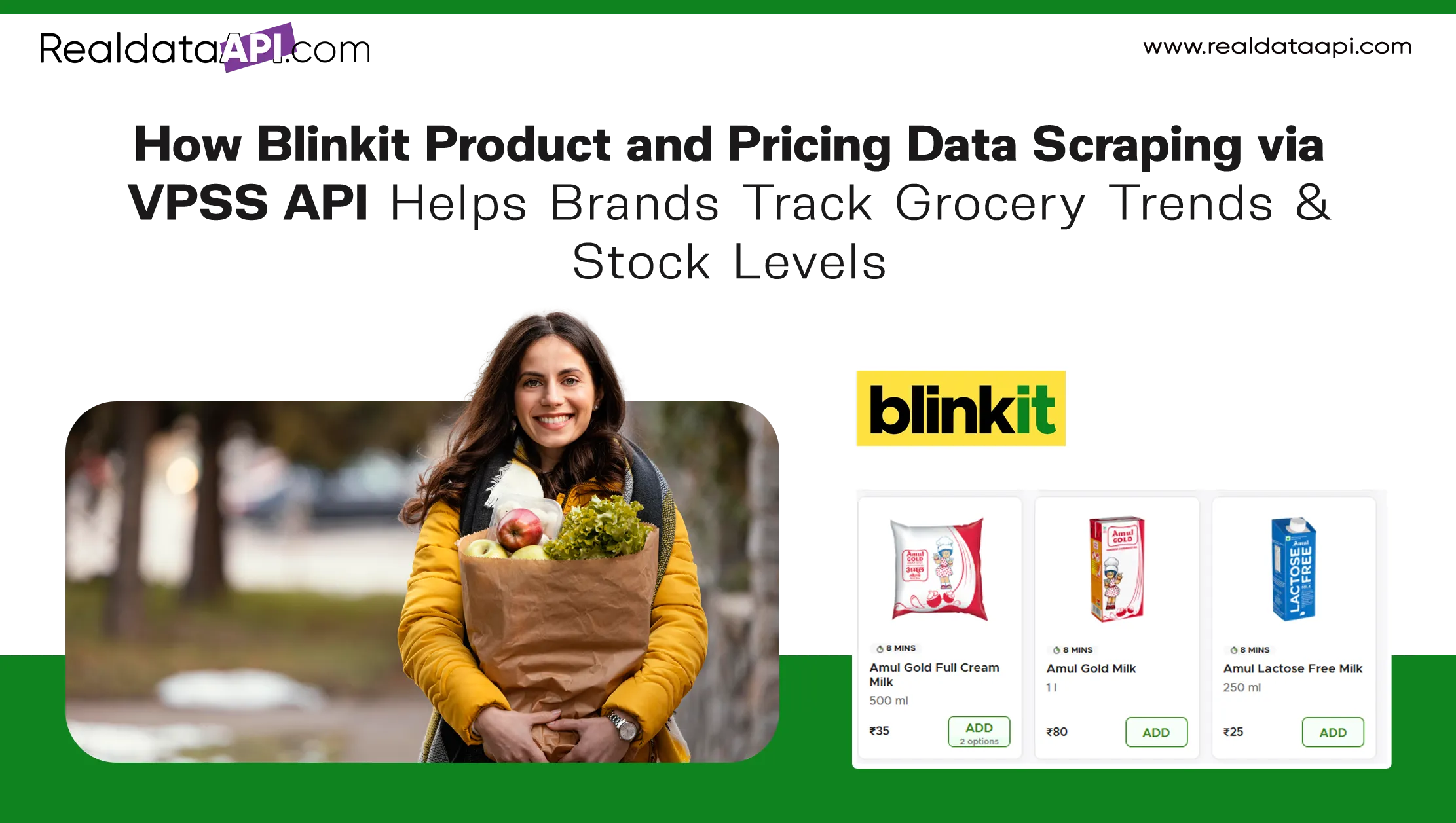 How Blinkit Product and Pricing Data Scraping via VPSS API Helps Brands Track Grocery Trends & Stock Levels?