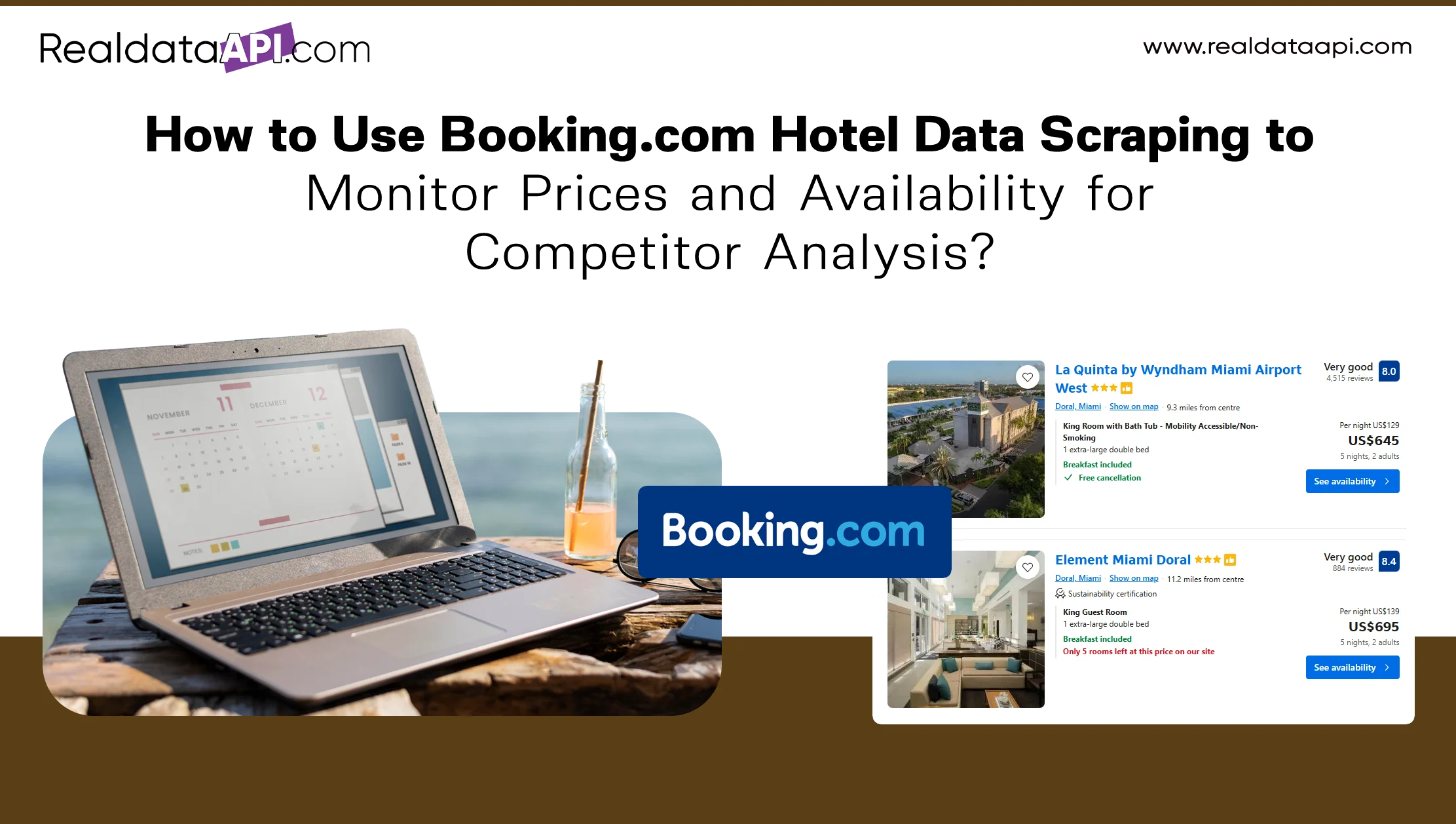 How to Use Booking.com Hotel Data Scraping to Monitor Prices and Availability for Competitor Analysis?