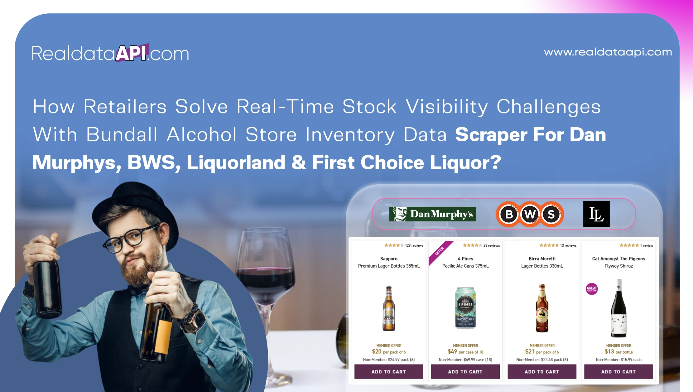 How Retailers Solve Real-Time Stock Visibility Challenges With Bundall Alcohol Store Inventory Data Scraper For Dan Murphys, BWS, Liquorland & First Choice Liquor?