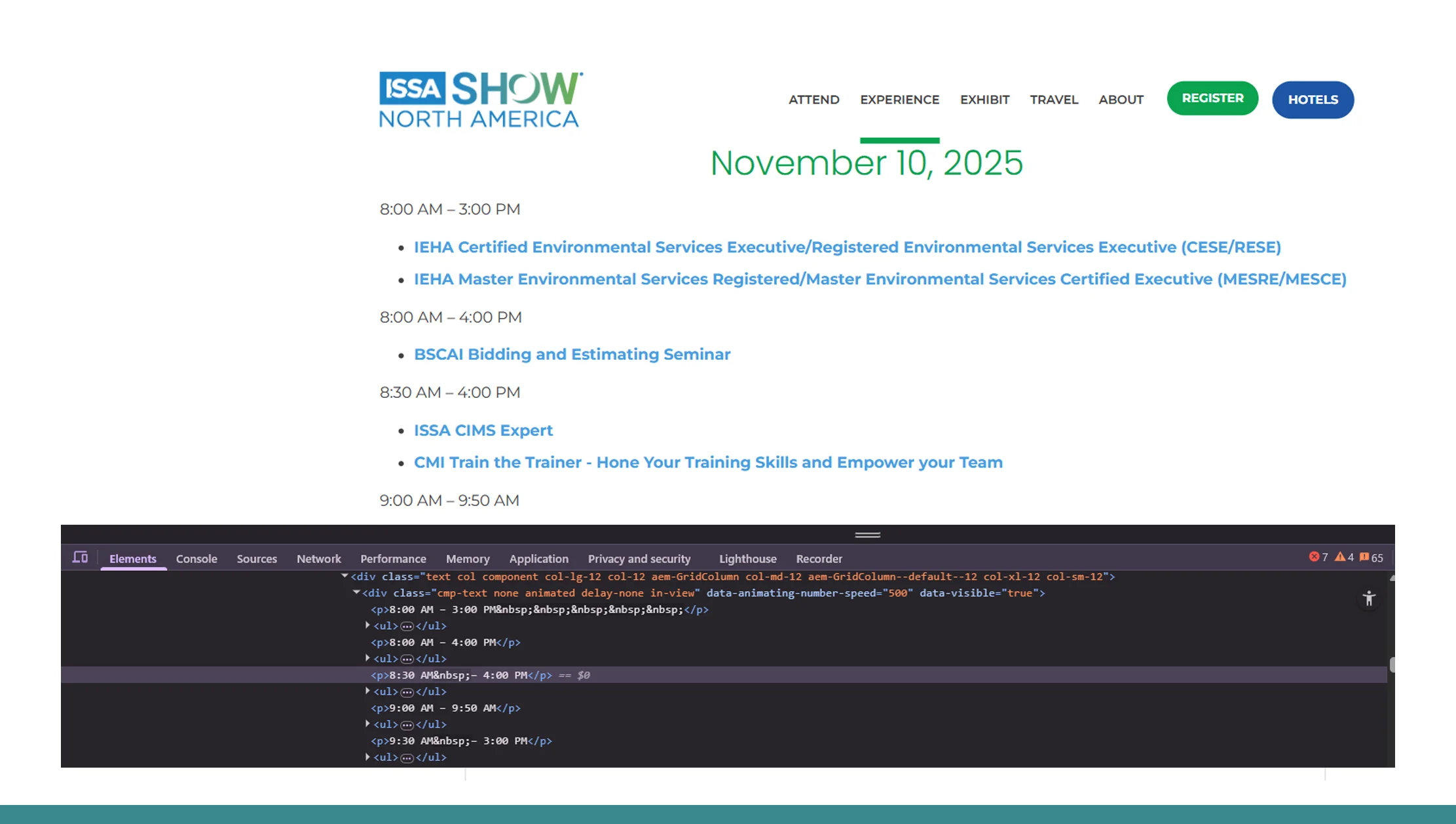 Data Collection from ISSA Show North America with Real Data API