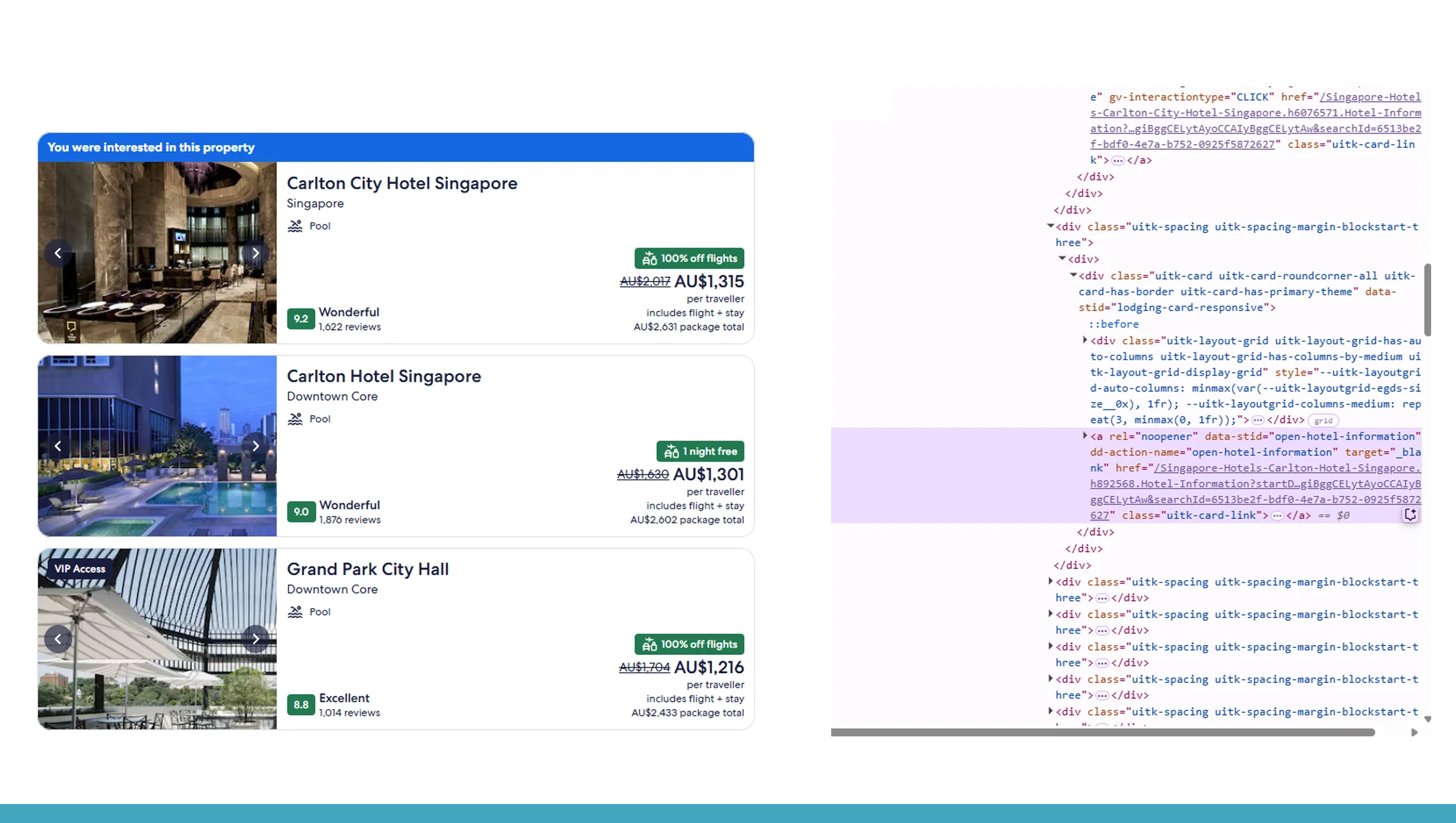 Optimizing Vacation Packages