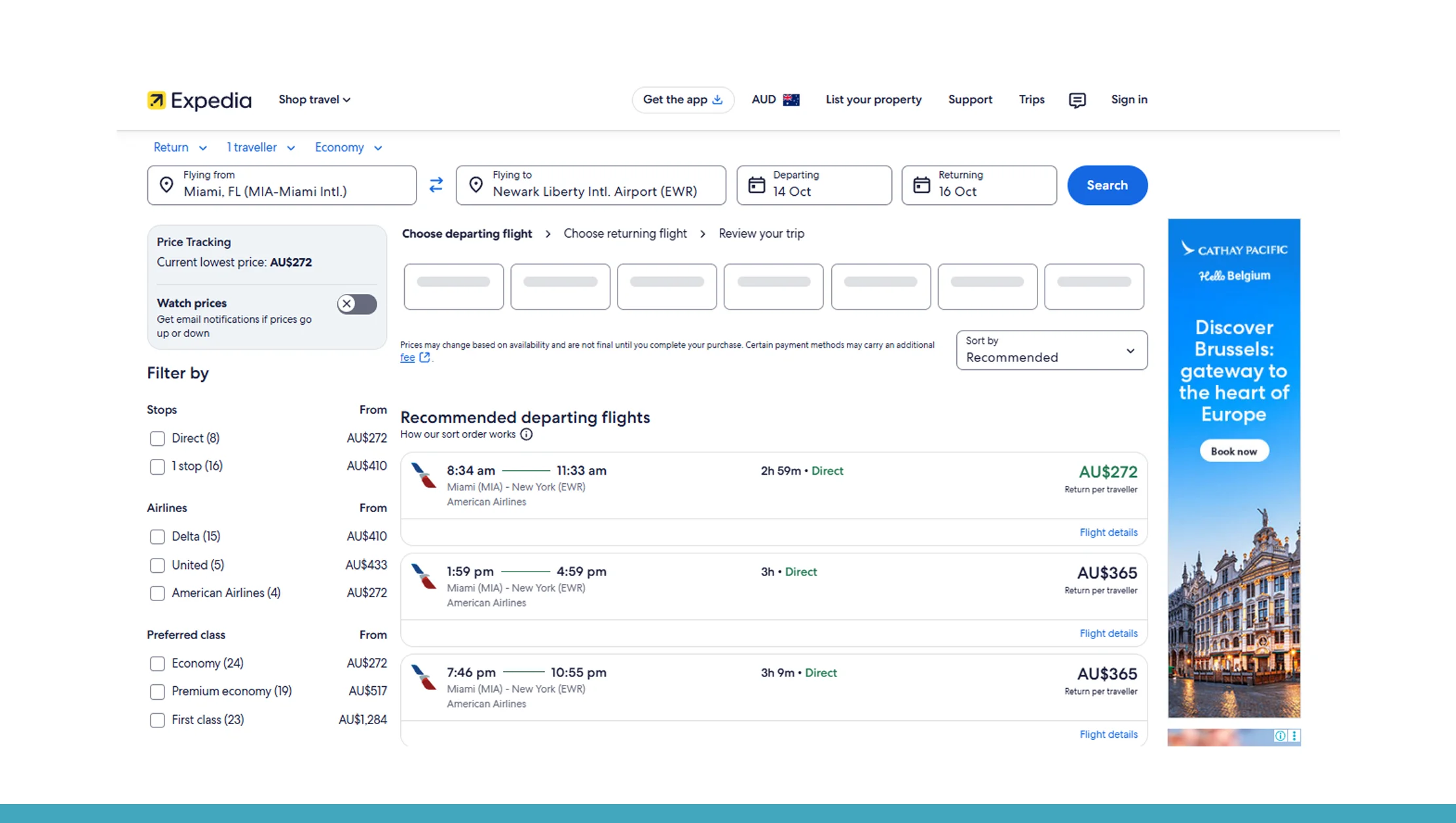 Scrape Expedia Flight Data