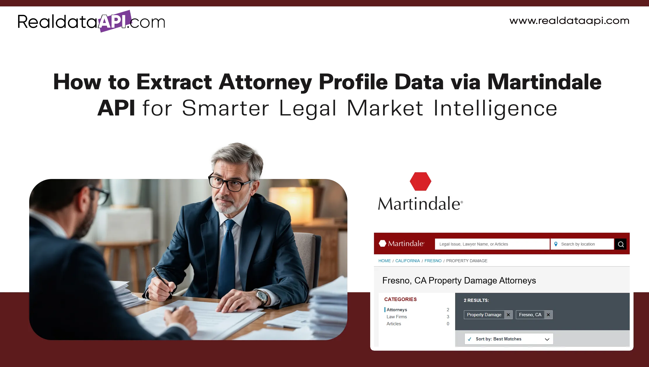 How to Extract Attorney Profile Data via Martindale API for Smarter Legal Market Intelligence?