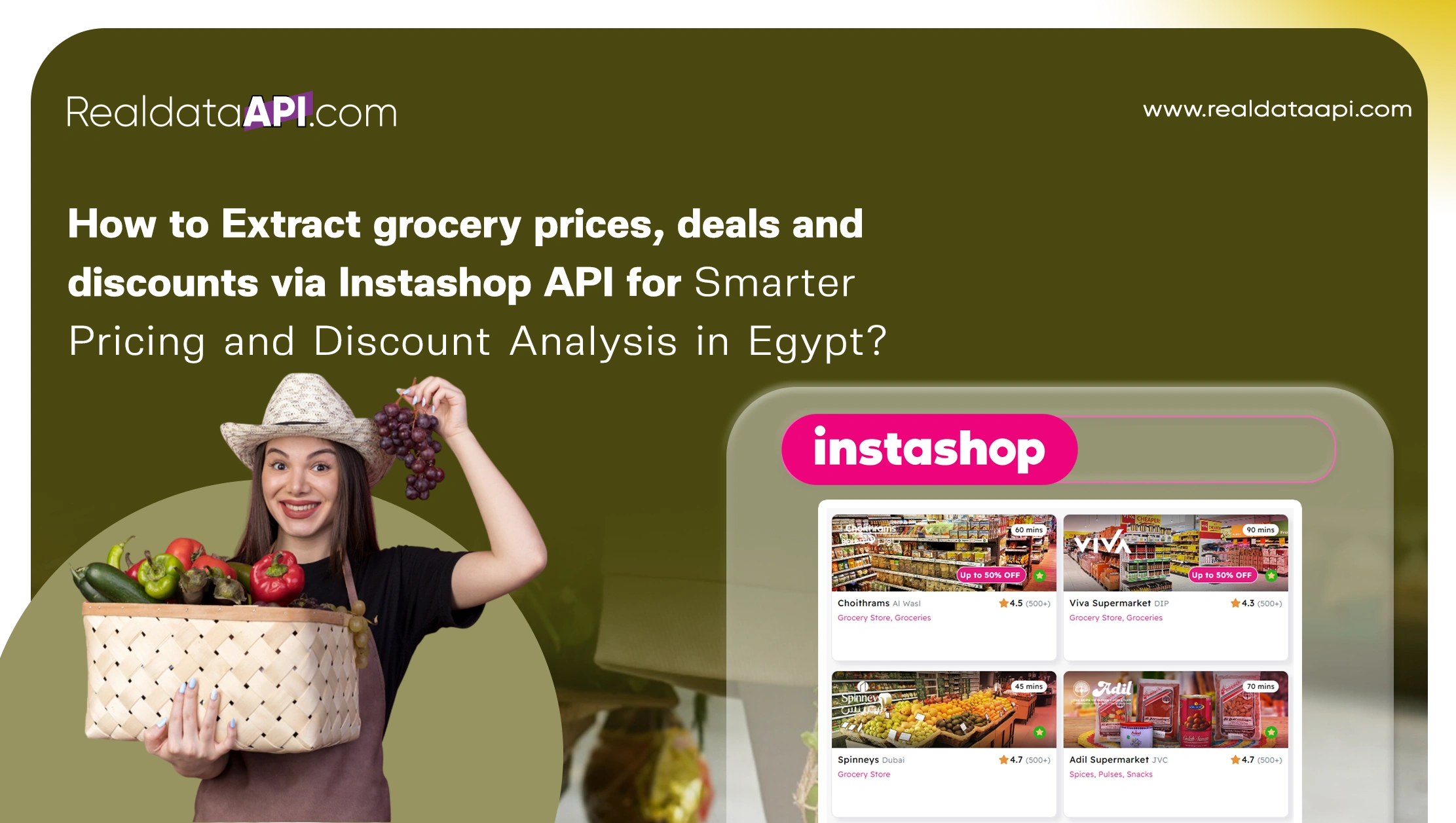 How to Extract grocery prices, deals and discounts via Instashop API for Smarter Pricing and Discount Analysis in Egypt?