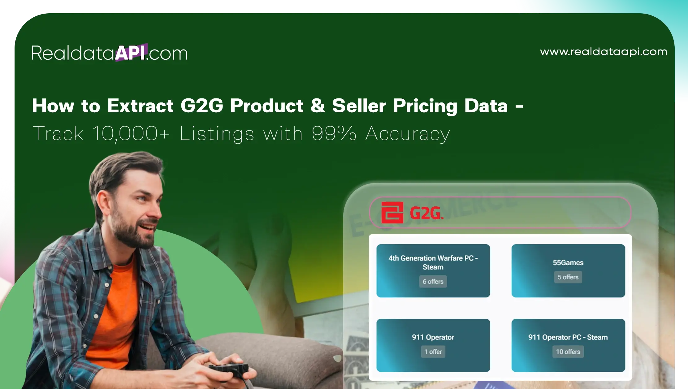 How to Extract G2G Product & Seller Pricing Data - Track 10,000+ Listings with 99% Accuracy
