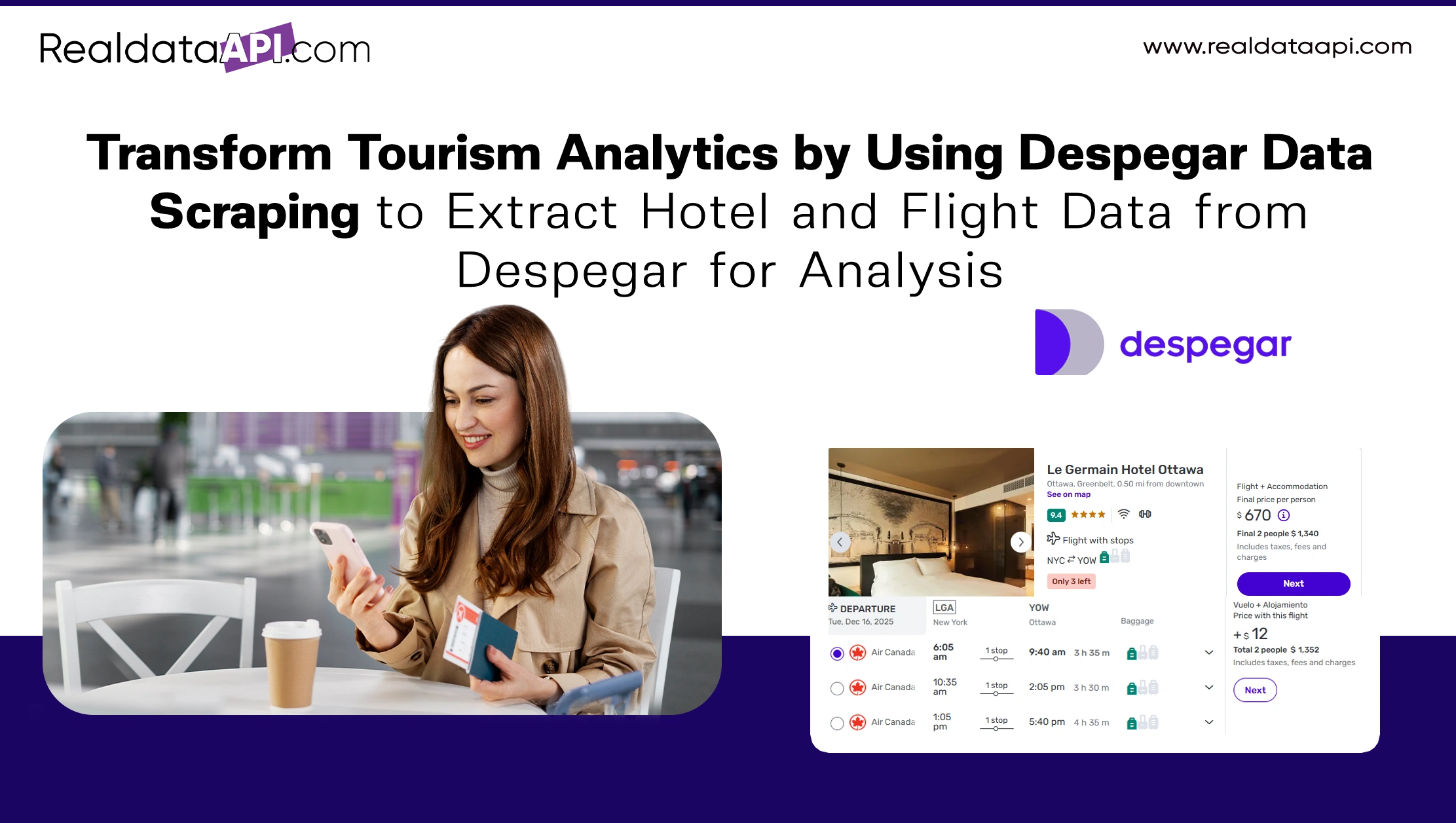 Transform Tourism Analytics by Using Despegar Data Scraping to Extract Hotel and Flight Data from Despegar for Analysis