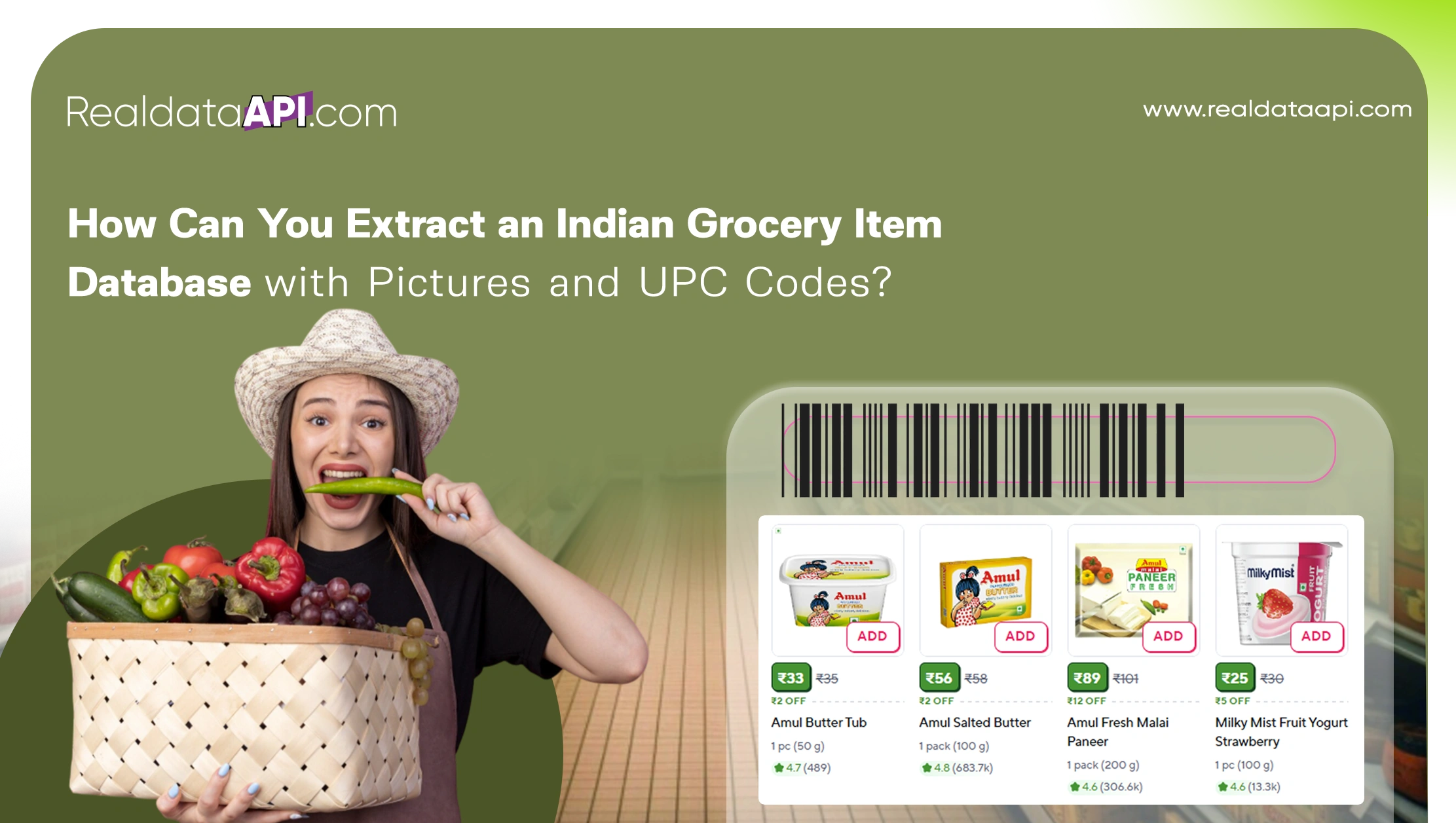 How Can You Extract an Indian Grocery Item Database with Pictures and UPC Codes?