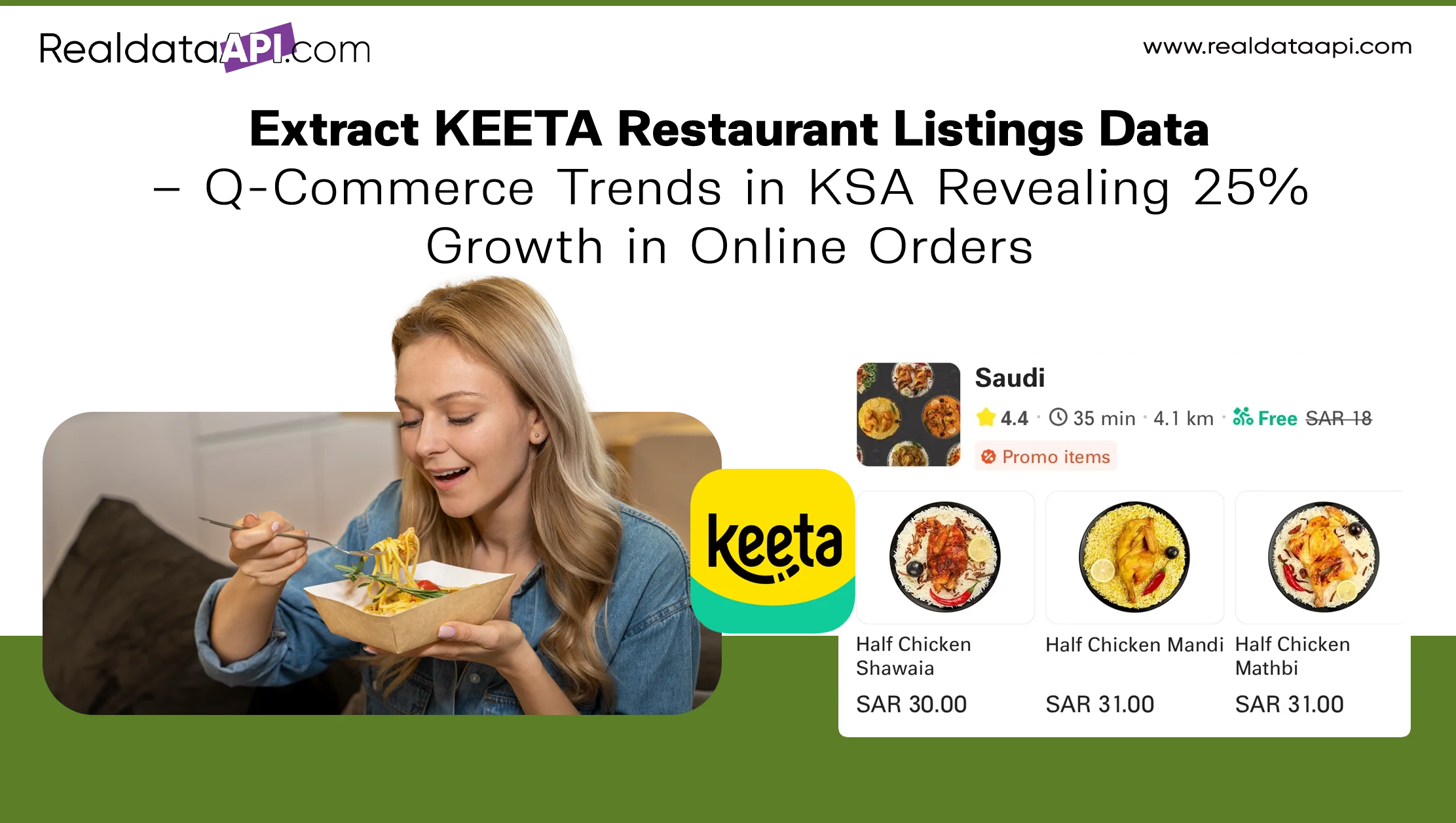 Extract KEETA Restaurant Listings Data – Q-Commerce Trends in KSA Revealing 25% Growth in Online Orders