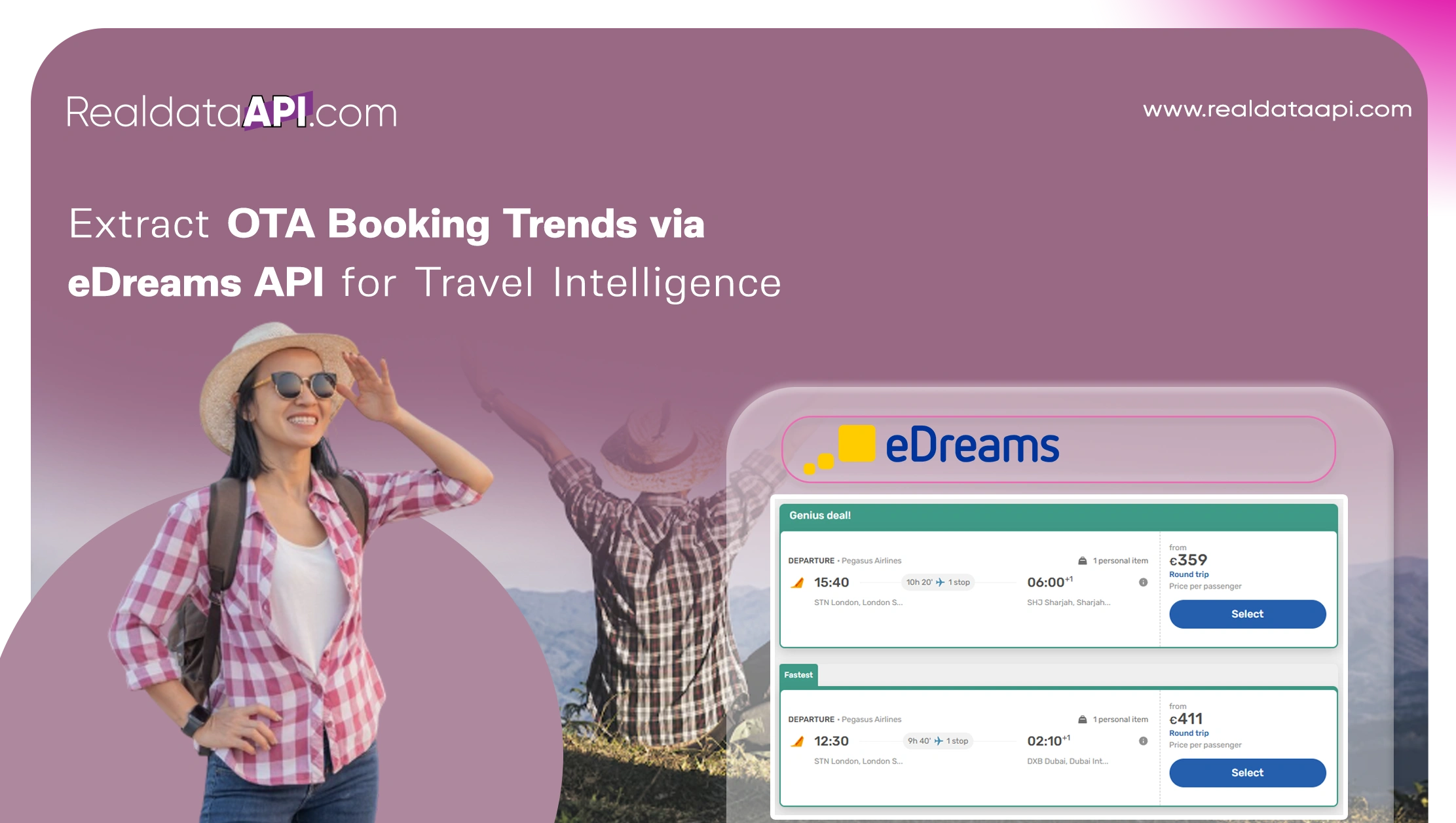 Extract OTA Booking Trends via eDreams API for Travel Intelligence