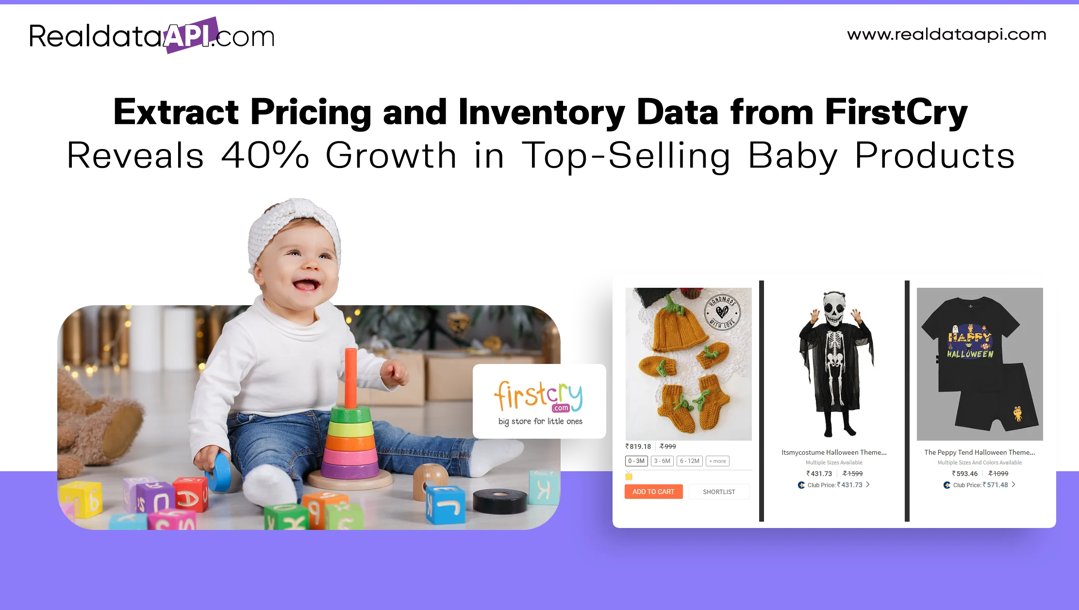 Extract Pricing and Inventory Data from FirstCry Reveals 40% Growth in Top-Selling Baby Products