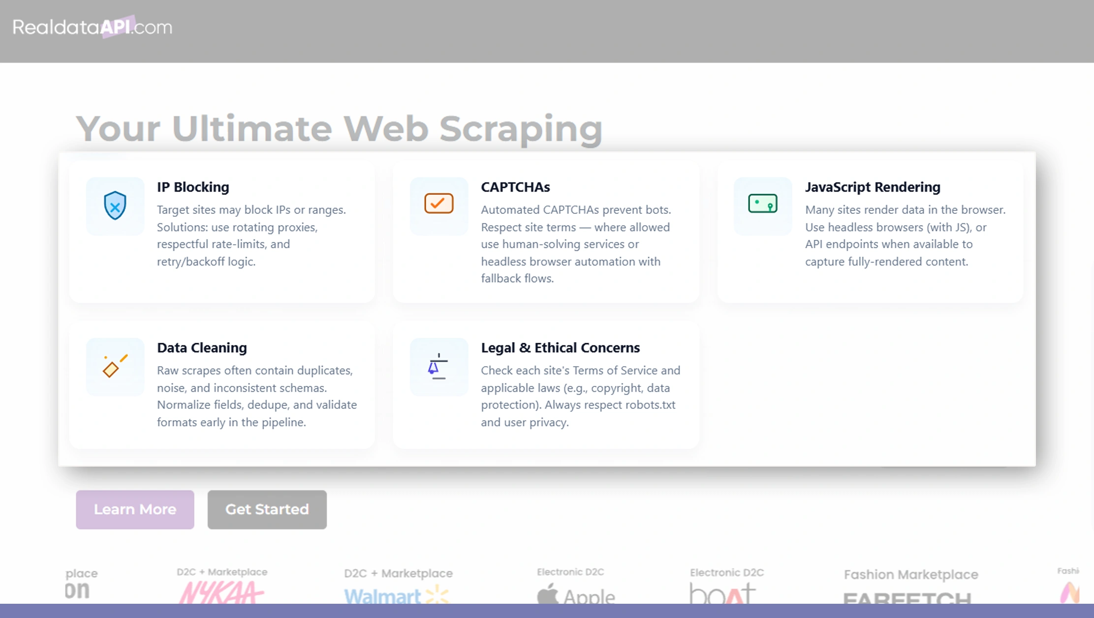 Challenges in PHP Web Scraping