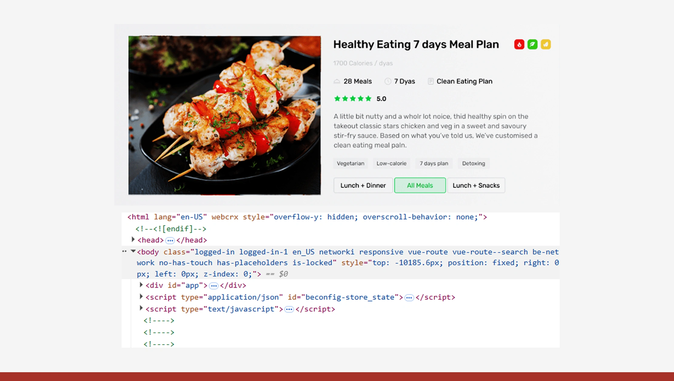 Food Data Scraping API