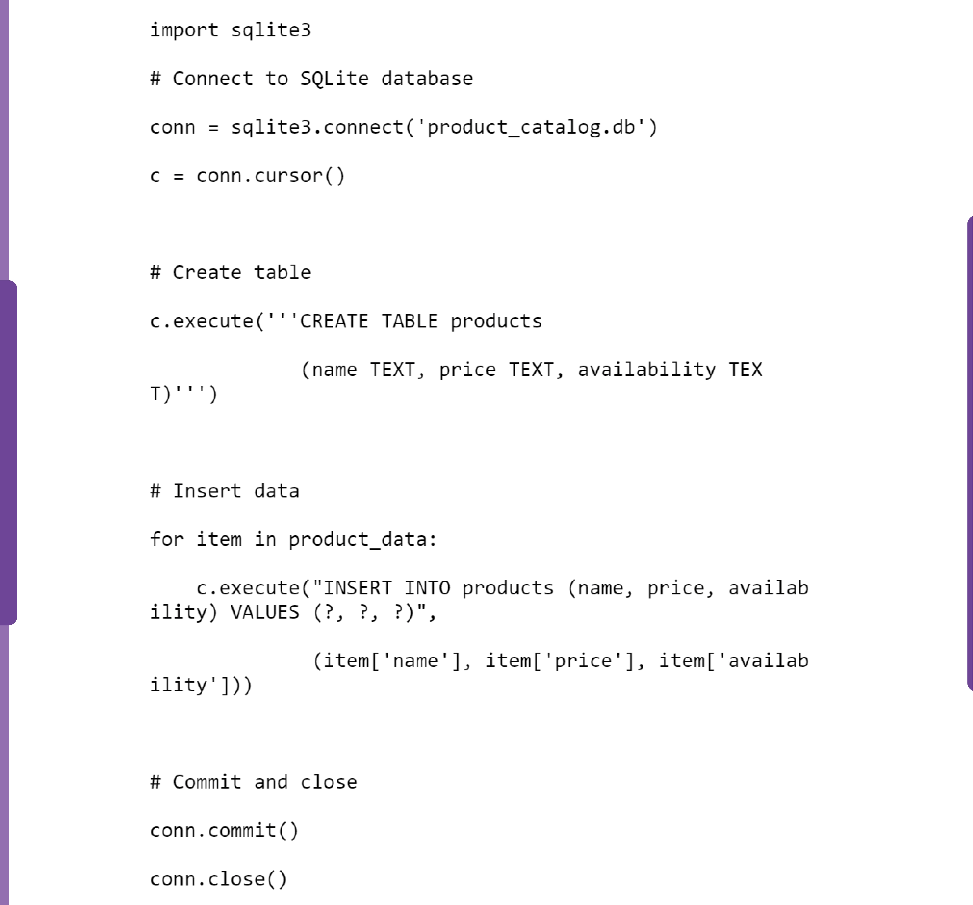 Storing-in-SQLite