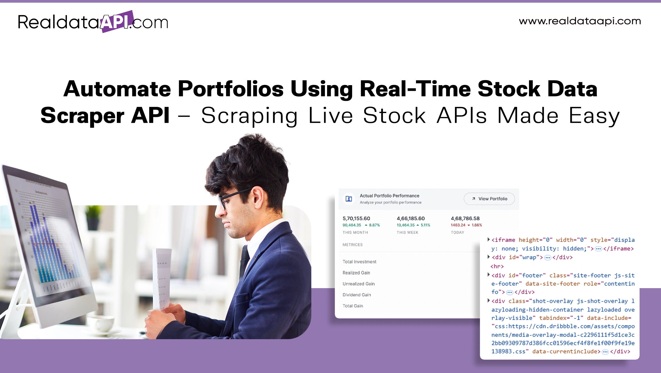 Automate Portfolios Using Real-Time Stock Data Scraper API – Scraping Live Stock APIs Made Easy