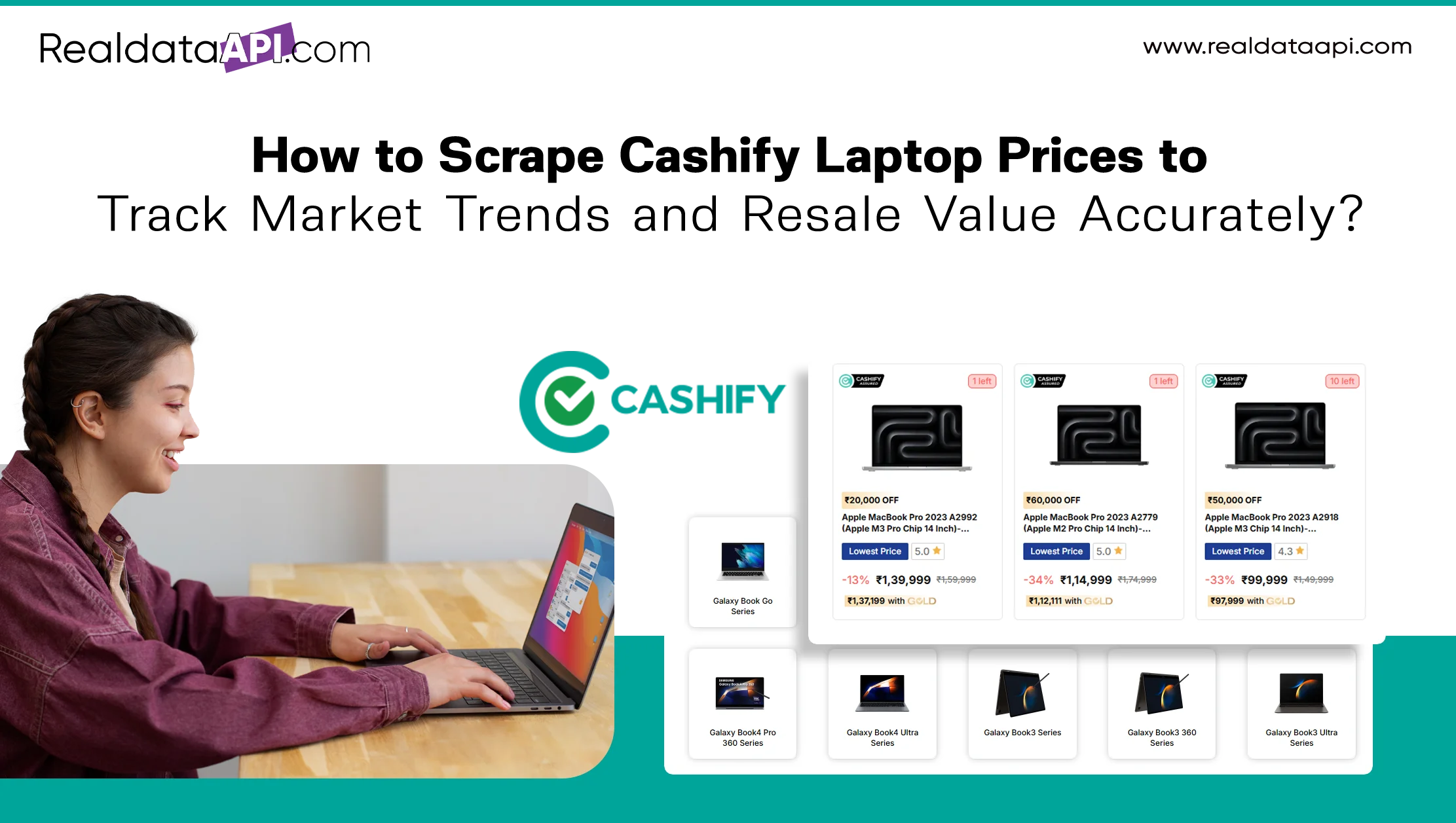 How to Scrape Cashify Laptop Prices to Track Market Trends and Resale Value Accurately?