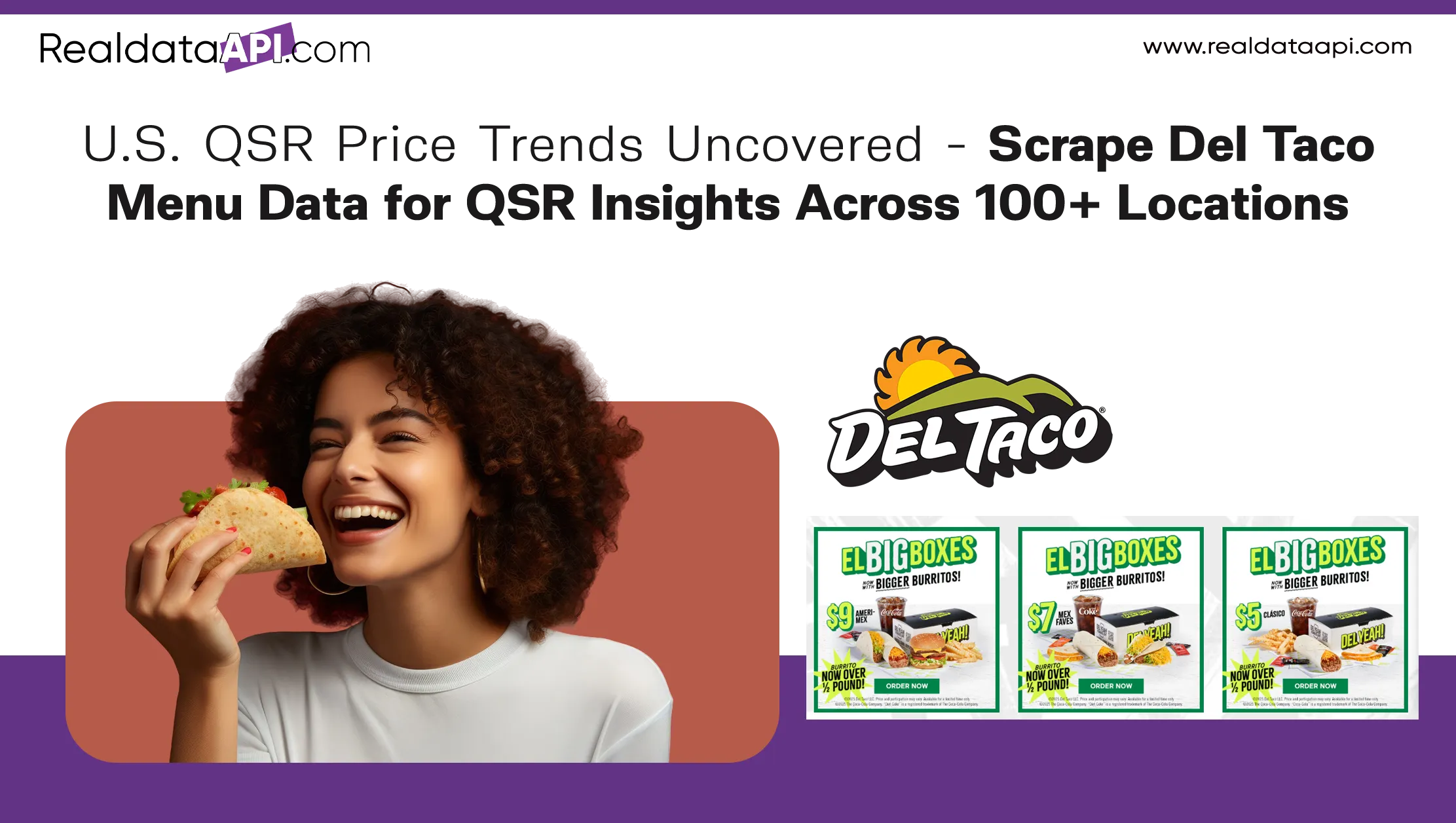 U.S. QSR Price Trends Uncovered - Scrape Del Taco Menu Data for QSR Insights Across 100+ Locations