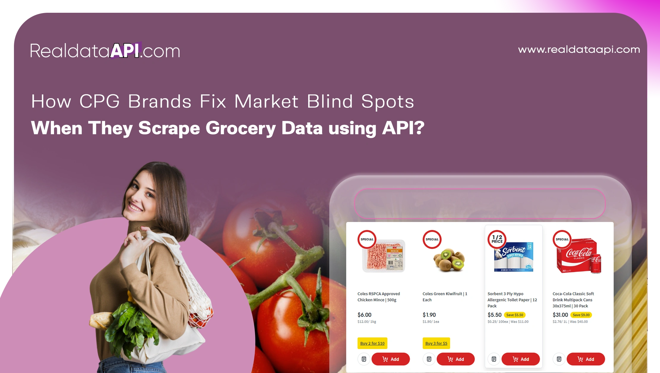 How CPG Brands Fix Market Blind Spots When They Scrape Grocery Data using API?