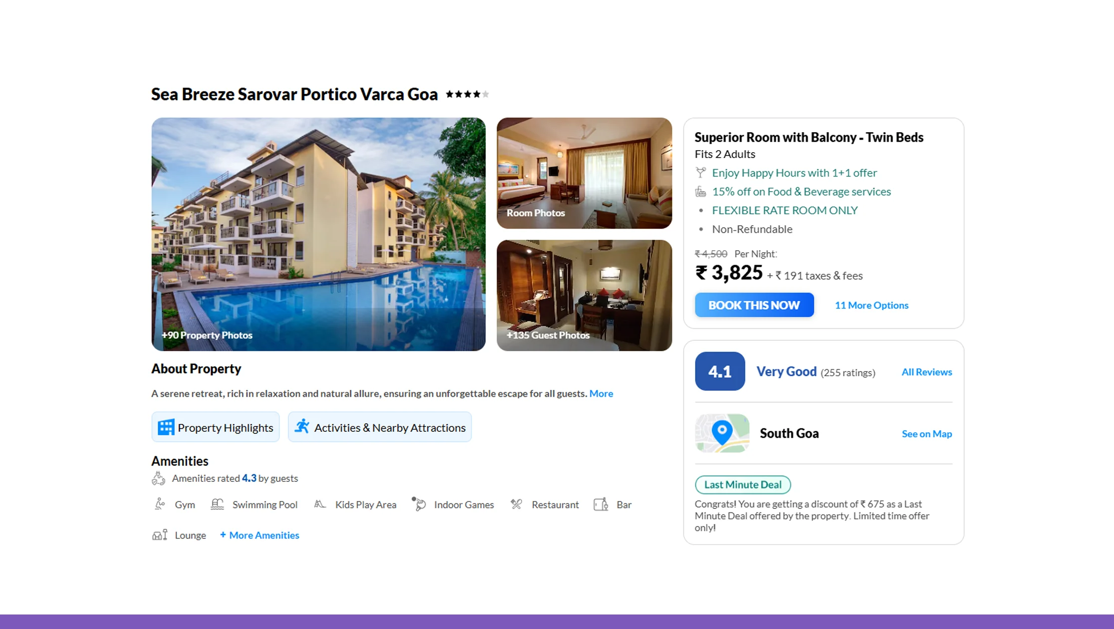 Scrape MakeMyTrip Hotel Data