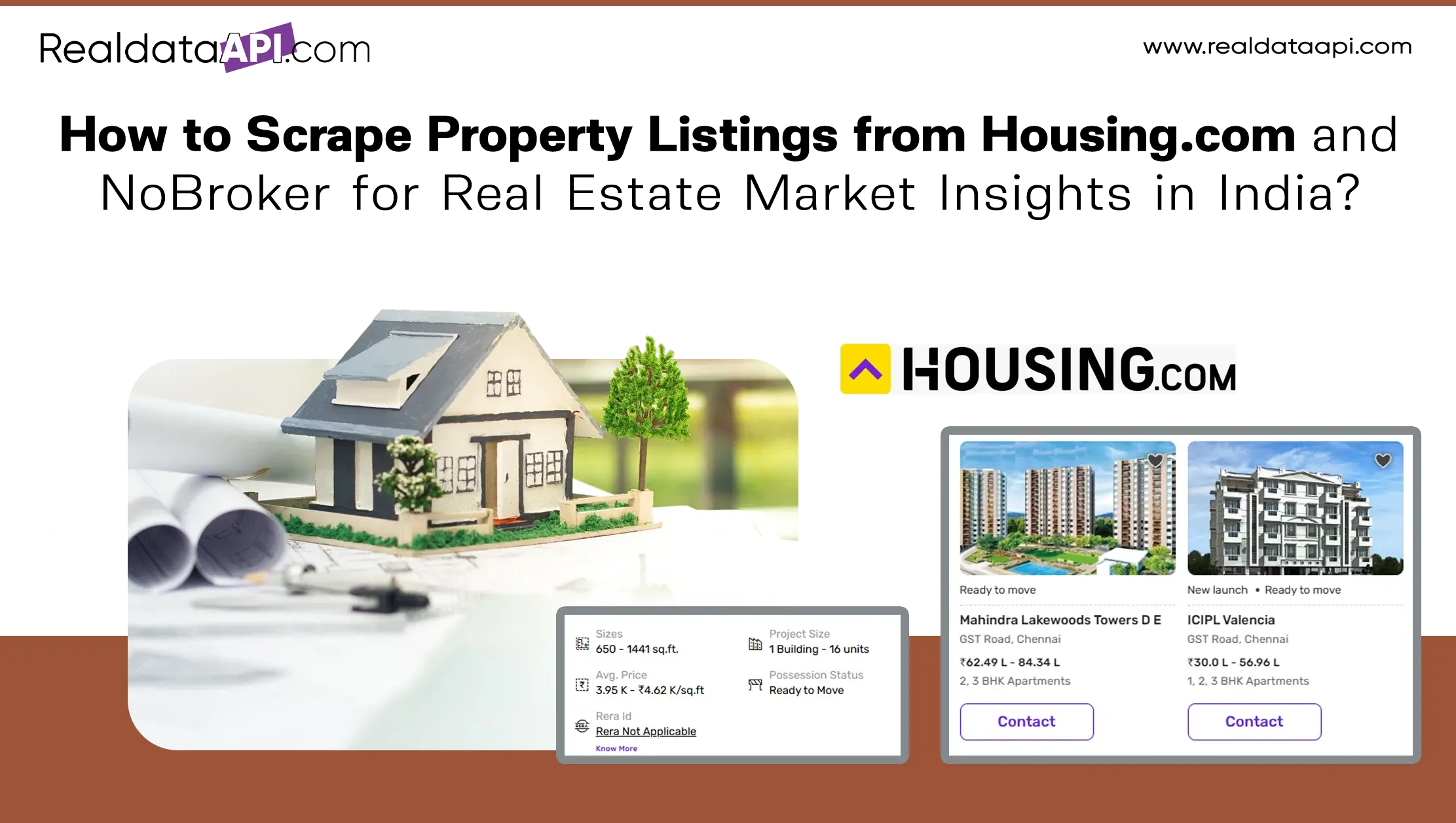 How to Scrape Property Listings from Housing.com and NoBroker for Real Estate Market Insights in India?