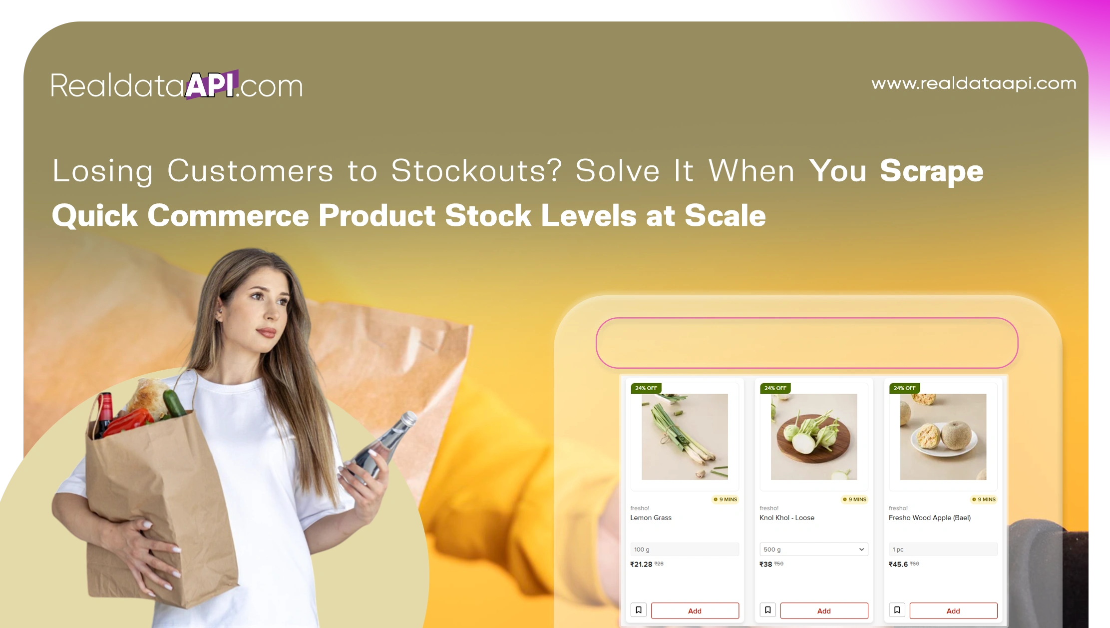 Losing Customers to Stockouts? Solve It When You Scrape Quick Commerce Product Stock Levels at Scale