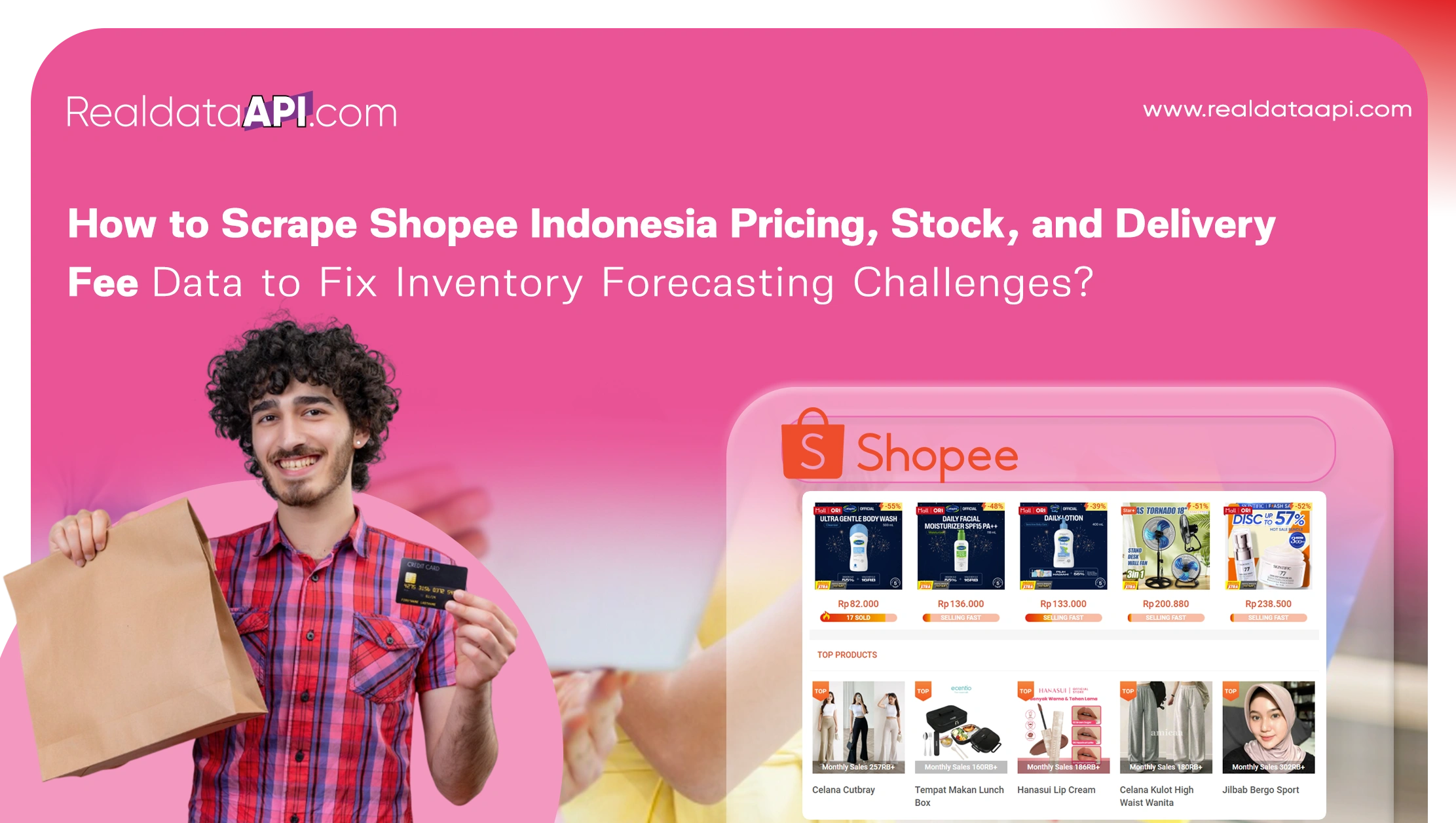 How to Scrape Shopee Indonesia Pricing, Stock, and Delivery Fee Data to Fix Inventory Forecasting Challenges?