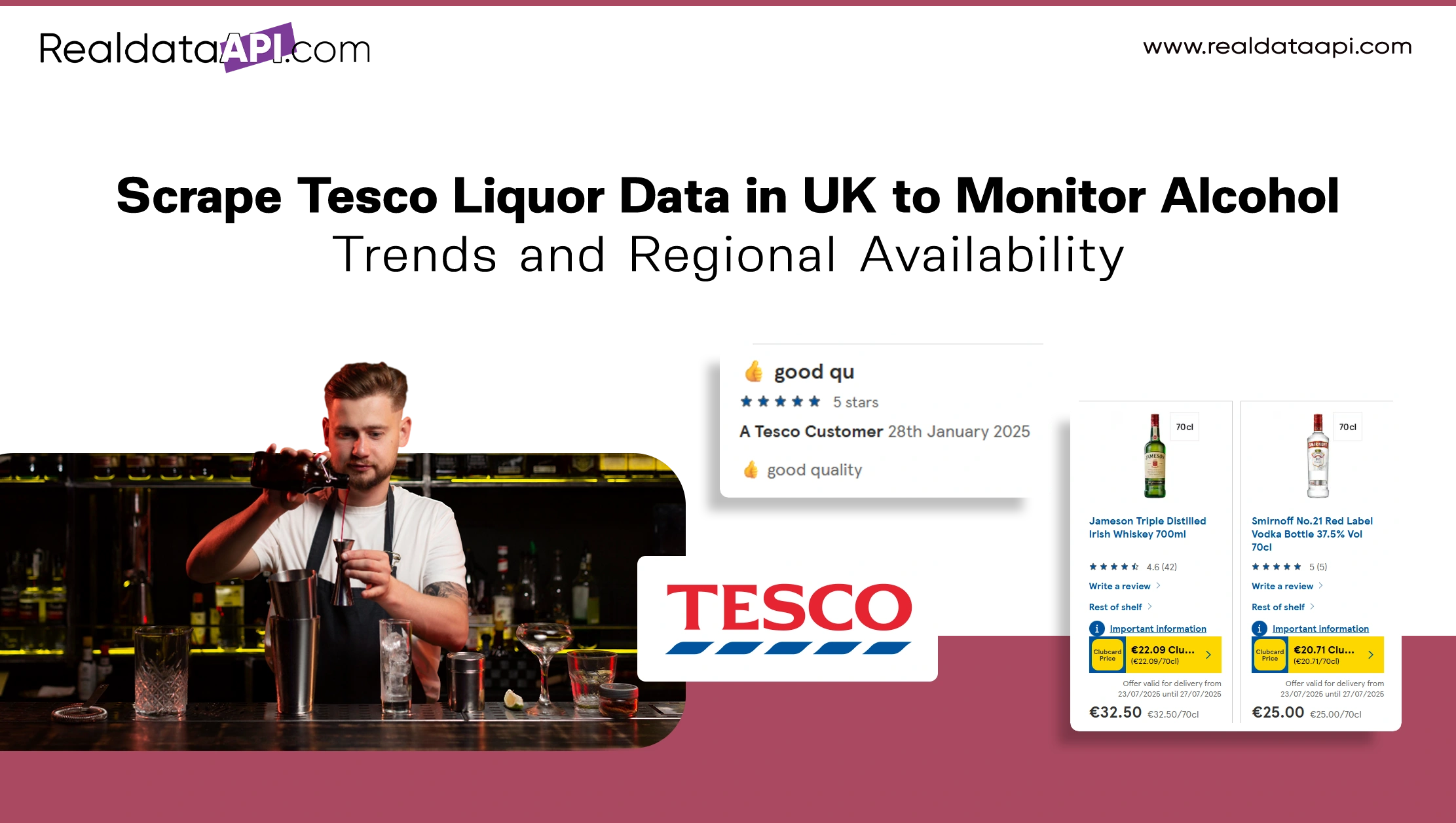 Scrape Tesco Liquor Data in UK to Monitor Alcohol Trends and Regional Availability