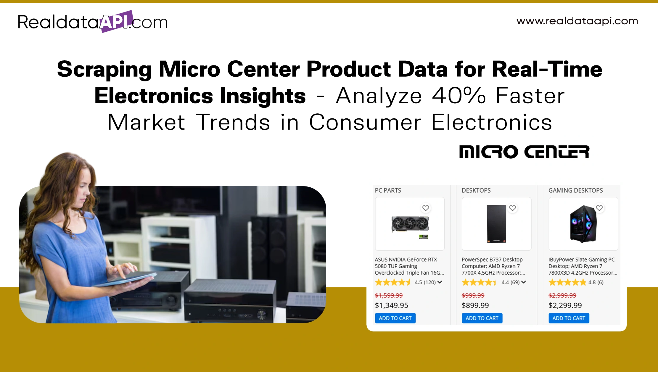 Scraping Micro Center Product Data for Real-Time Electronics Insights - Analyze 40% Faster Market Trends in Consumer Electronics