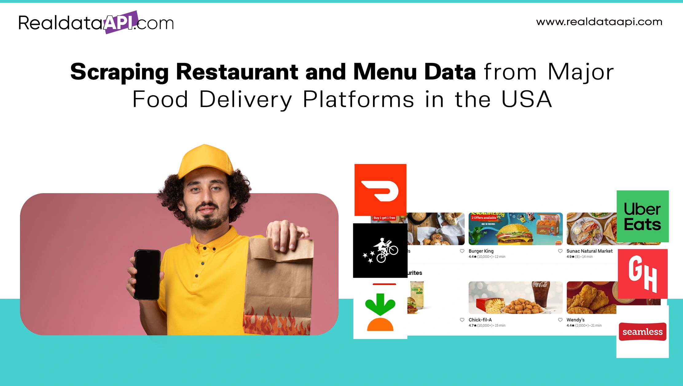 Scraping Restaurant and Menu Data from Major Food Delivery Platforms in the USA