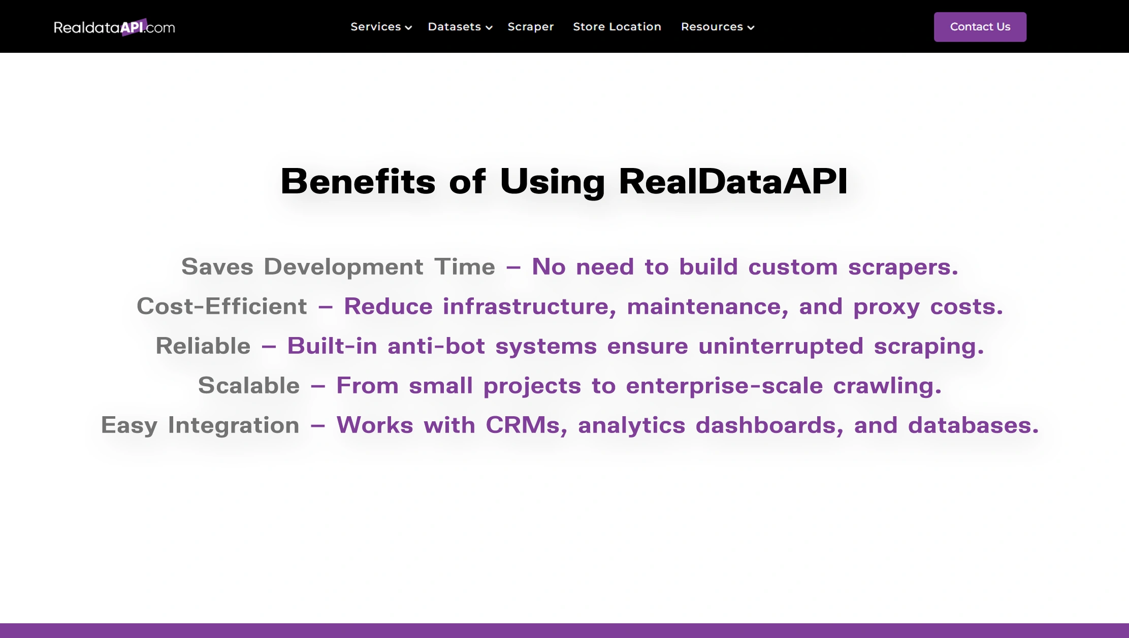 Benefits of Using RealDataAPI