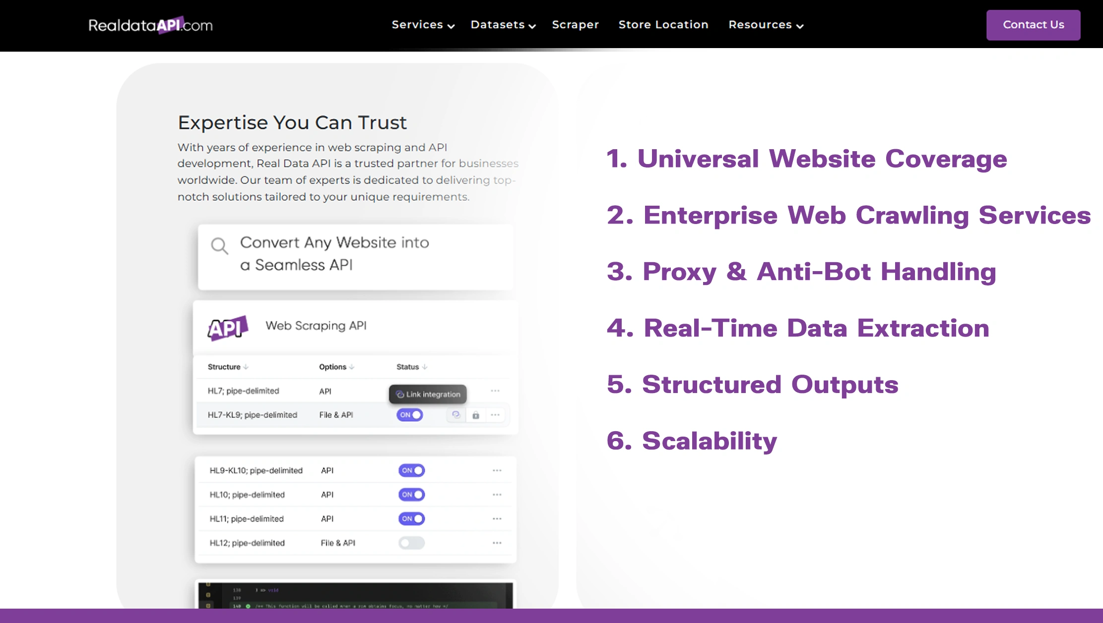 Core Features of RealDataAPI
