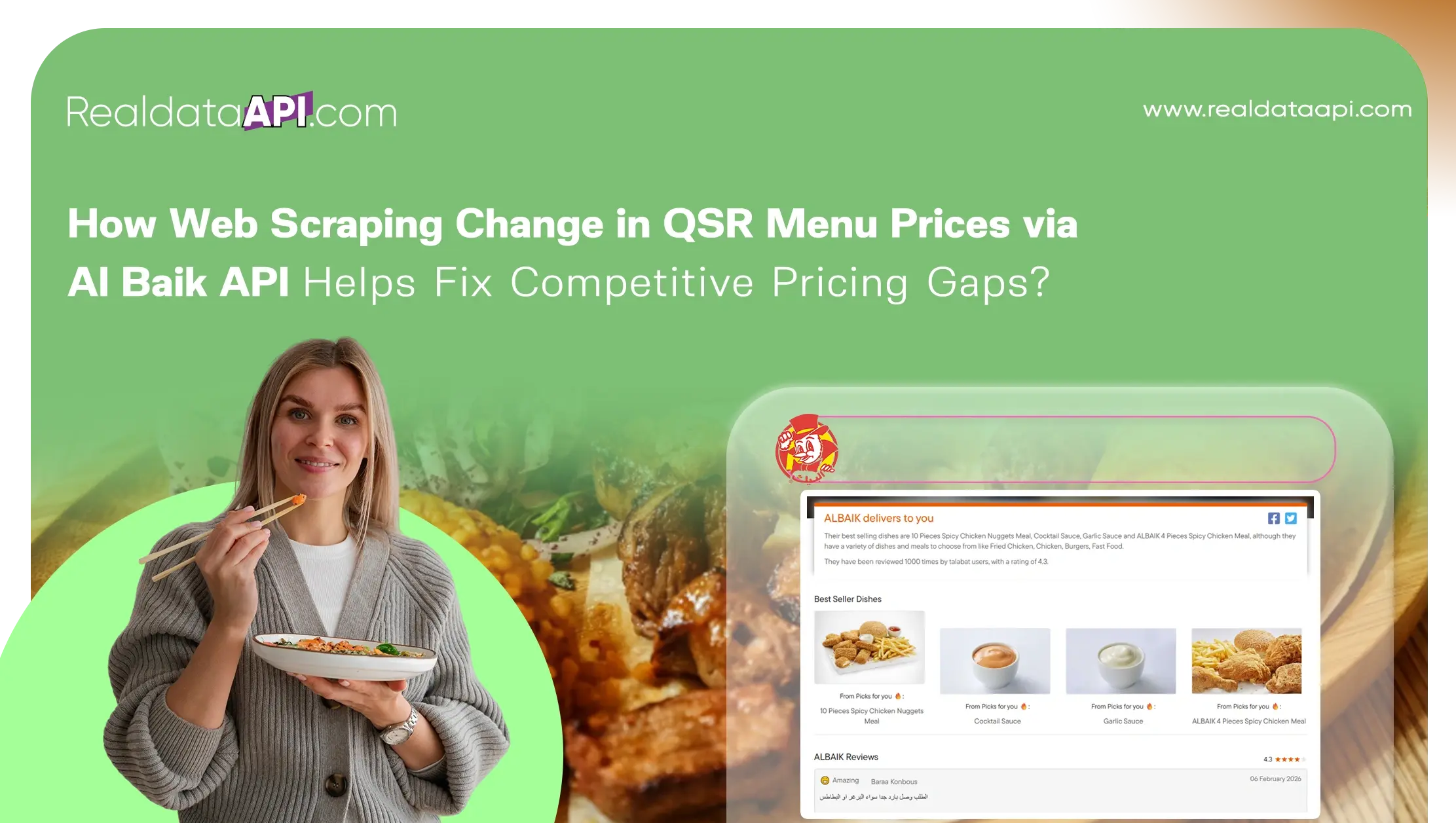How Web Scraping Change in QSR Menu Prices via Al Baik API Helps Fix Competitive Pricing Gaps?