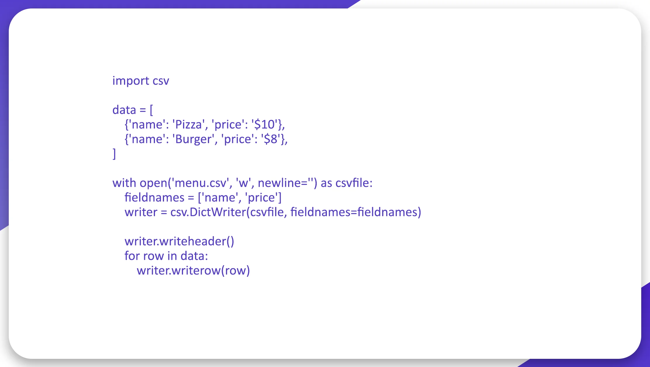 Example-Storing-Data-in-a-CSV-File