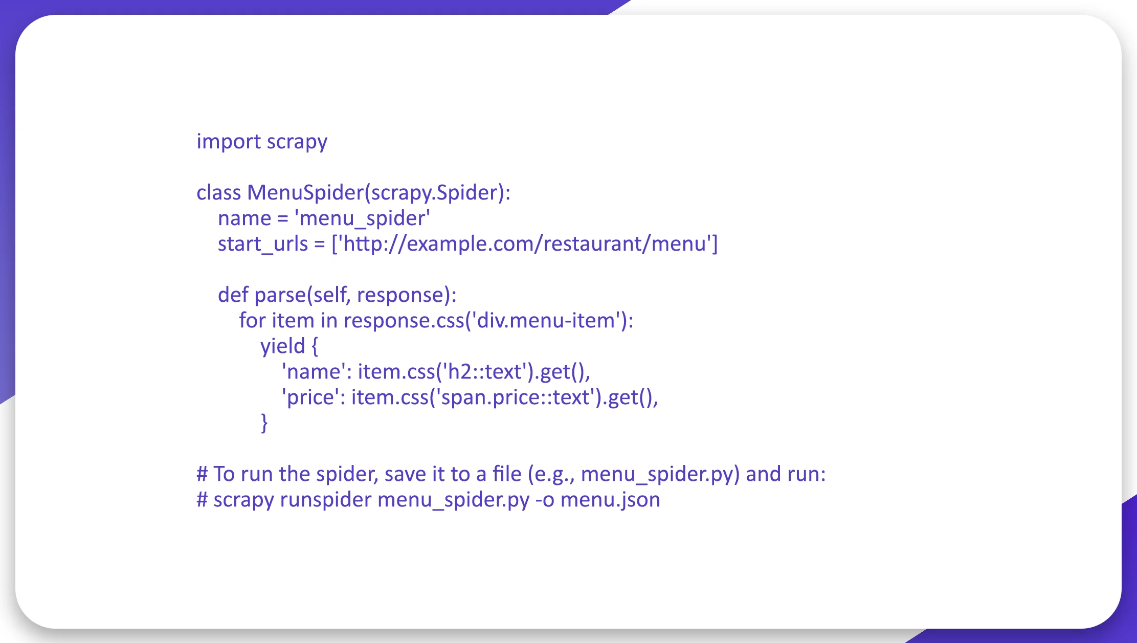 Extracting-Structured-Data-with-Scrapy