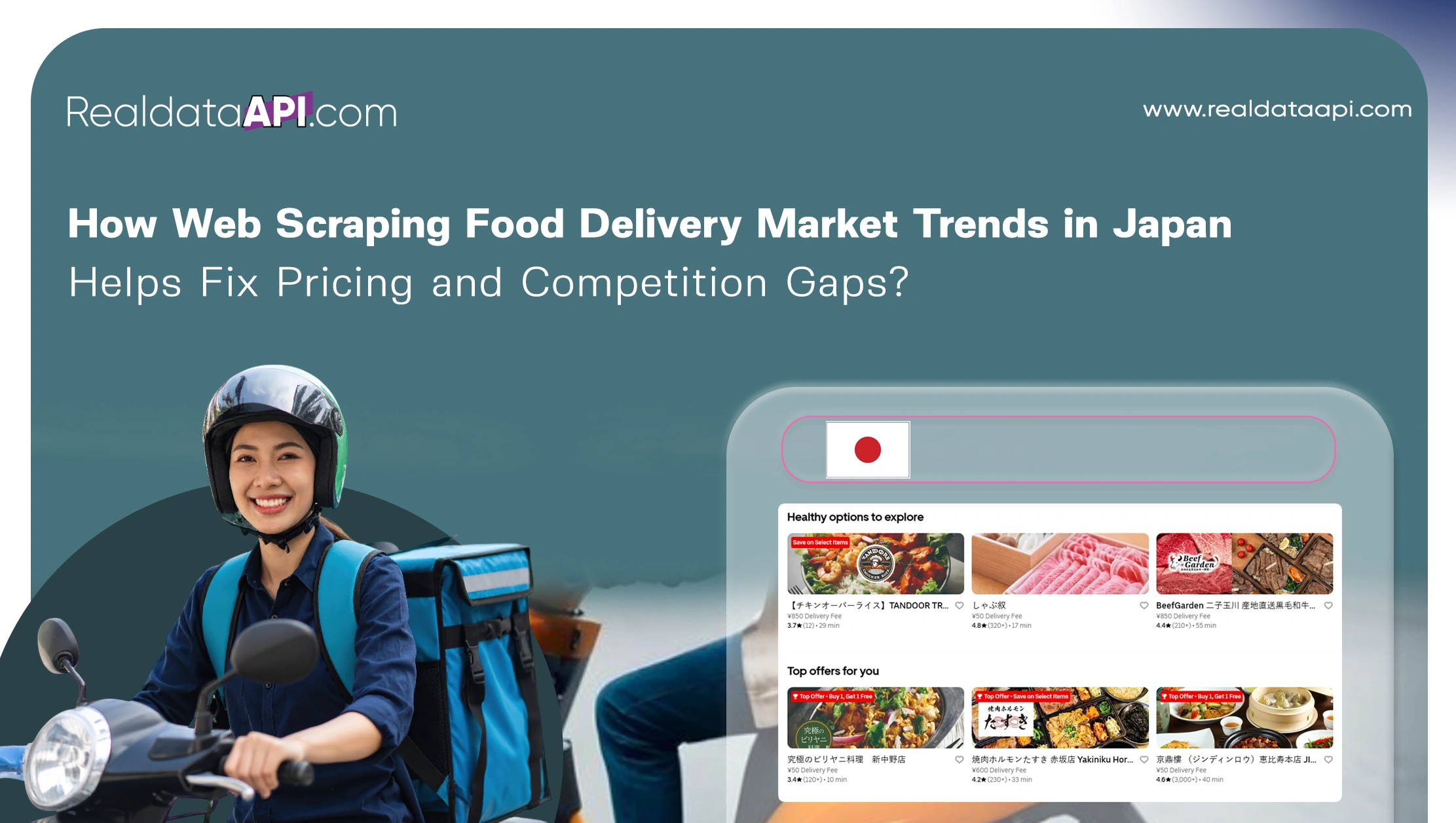 How Web Scraping Food Delivery Market Trends in Japan Helps Fix Pricing and Competition Gaps?