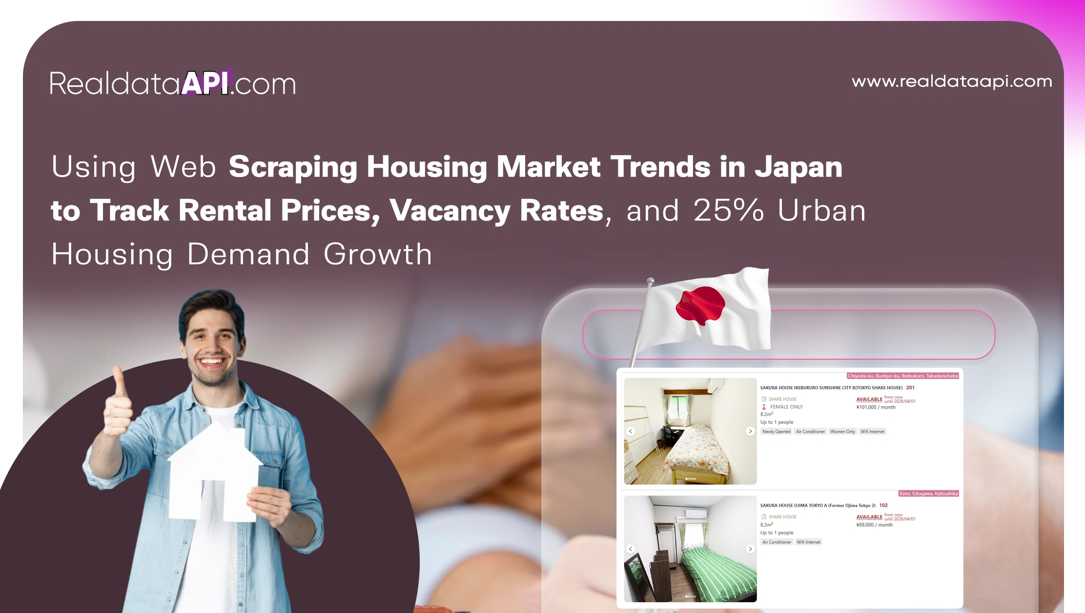 Using Web Scraping Housing Market Trends in Japan to Track Rental Prices, Vacancy Rates, and 25% Urban Housing Demand Growth
