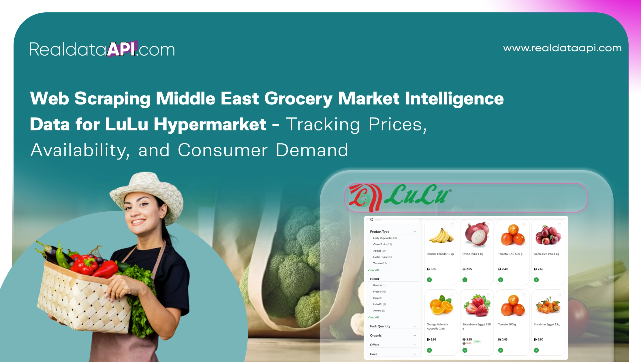Web Scraping Middle East Grocery Market Intelligence Data for LuLu Hypermarket - Tracking Prices, Availability, and Consumer Demand