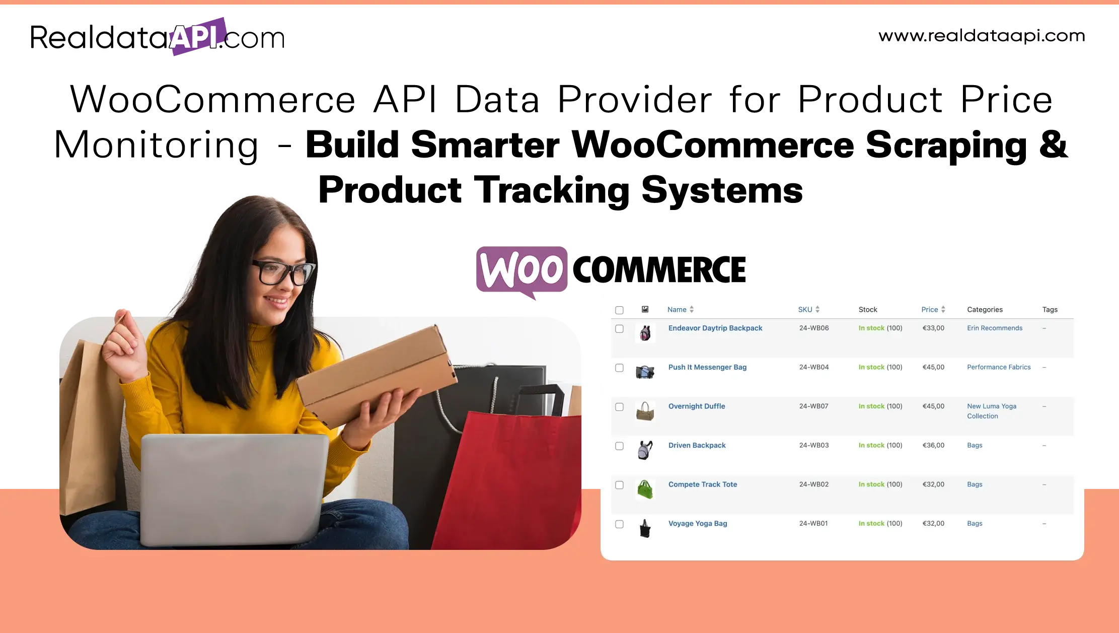 WooCommerce API Data Provider for Product Price Monitoring - Build Smarter WooCommerce Scraping & Product Tracking Systems