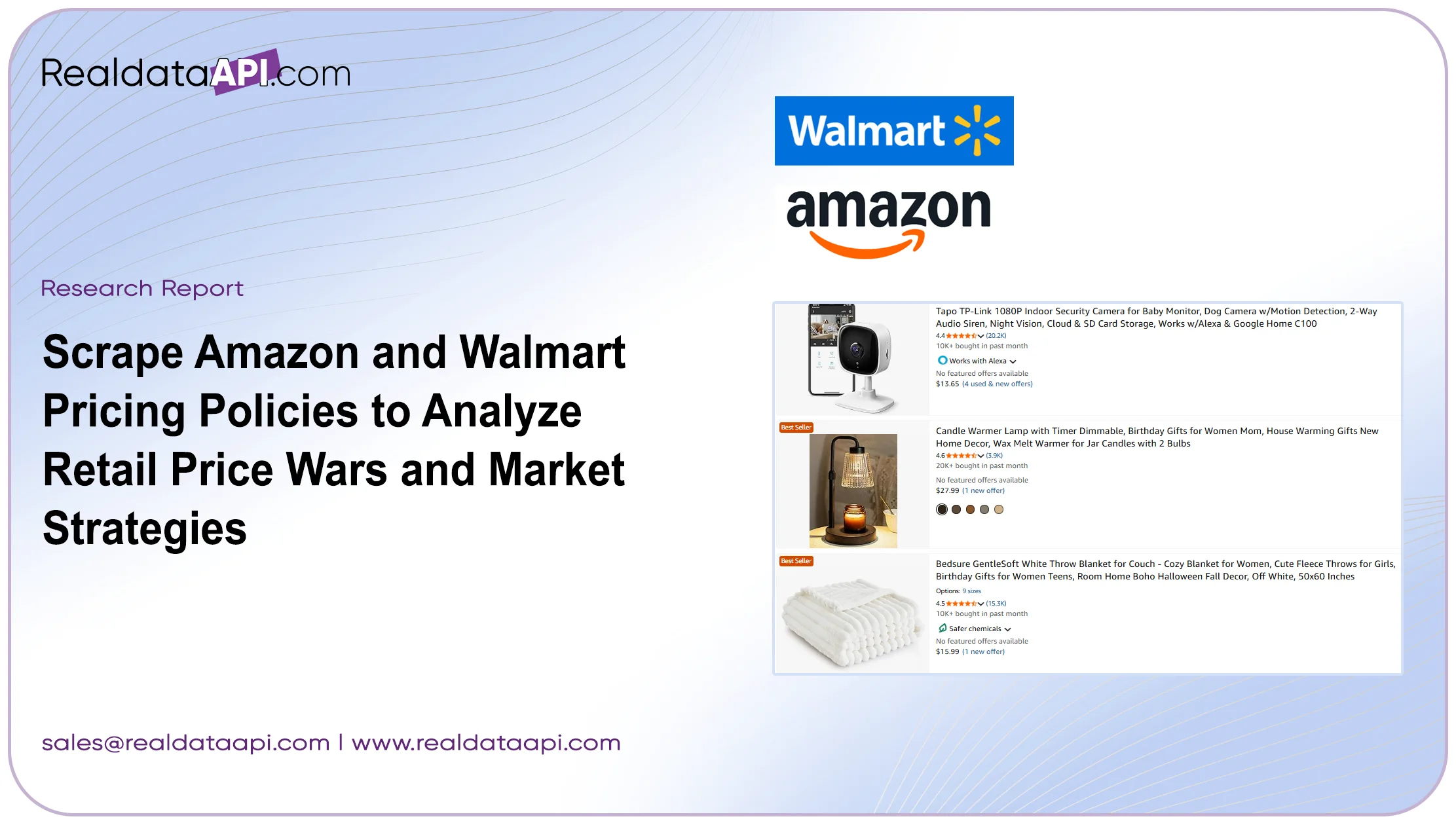 Scrape Amazon and Walmart Pricing Policies to Analyze Retail Price Wars and Market Strategies