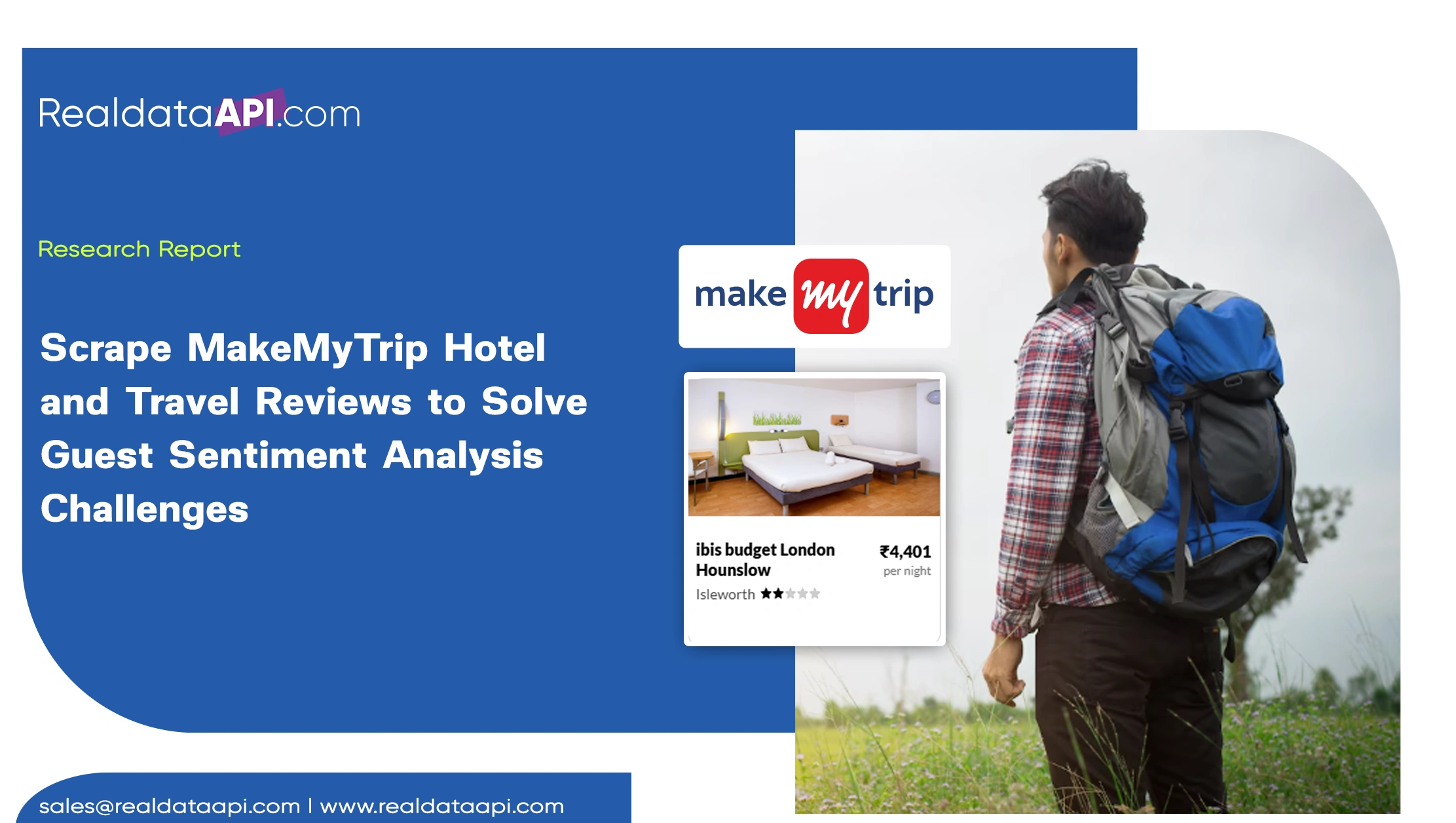 Scrape MakeMyTrip Hotel and Travel Reviews to Solve Guest Sentiment Analysis Challenges