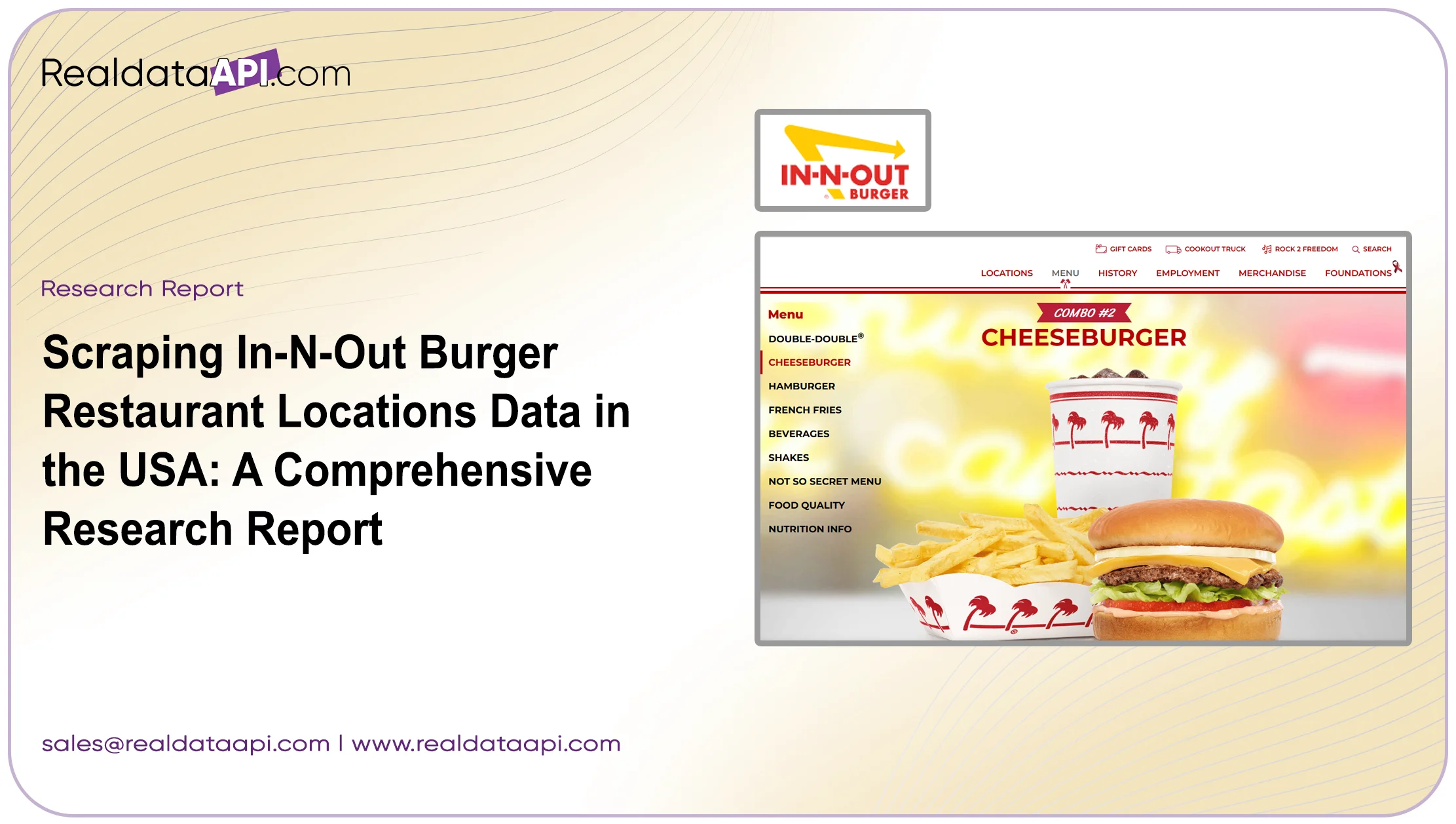 Scraping In-N-Out Burger Restaurant Locations Data in the USA: A Comprehensive Research Report