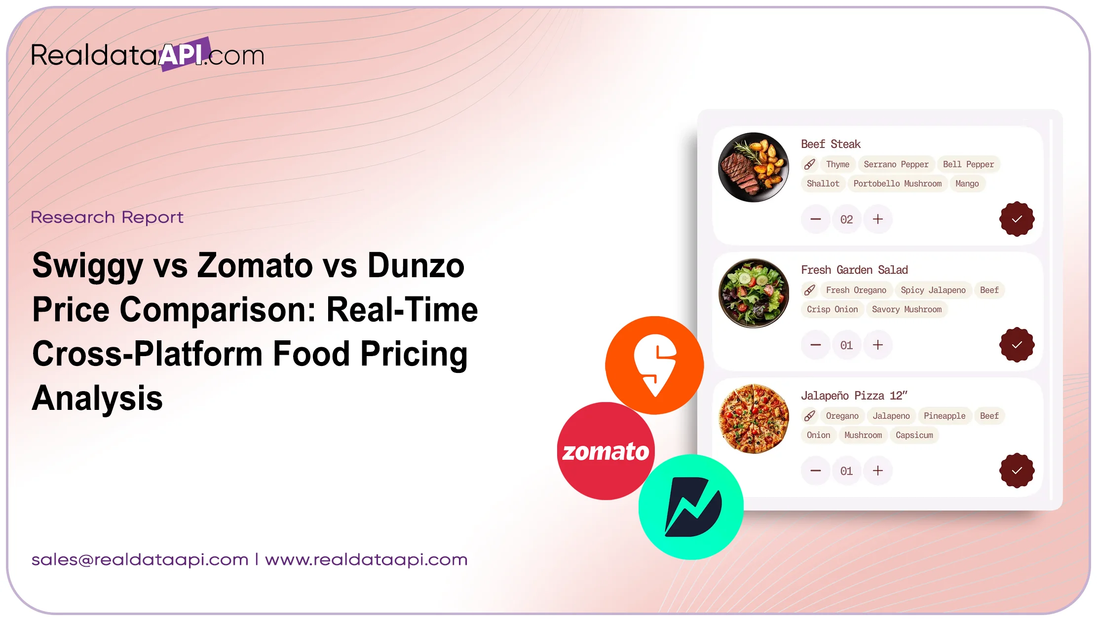 Swiggy vs Zomato vs Dunzo Price Comparison: Real-Time Cross-Platform Food Pricing Analysis