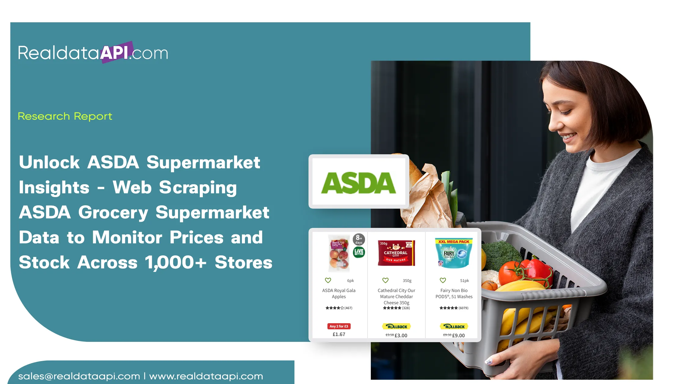 Unlock ASDA Supermarket Insights - Web Scraping ASDA Grocery Supermarket Data to Monitor Prices and Stock Across 1,000+ Stores